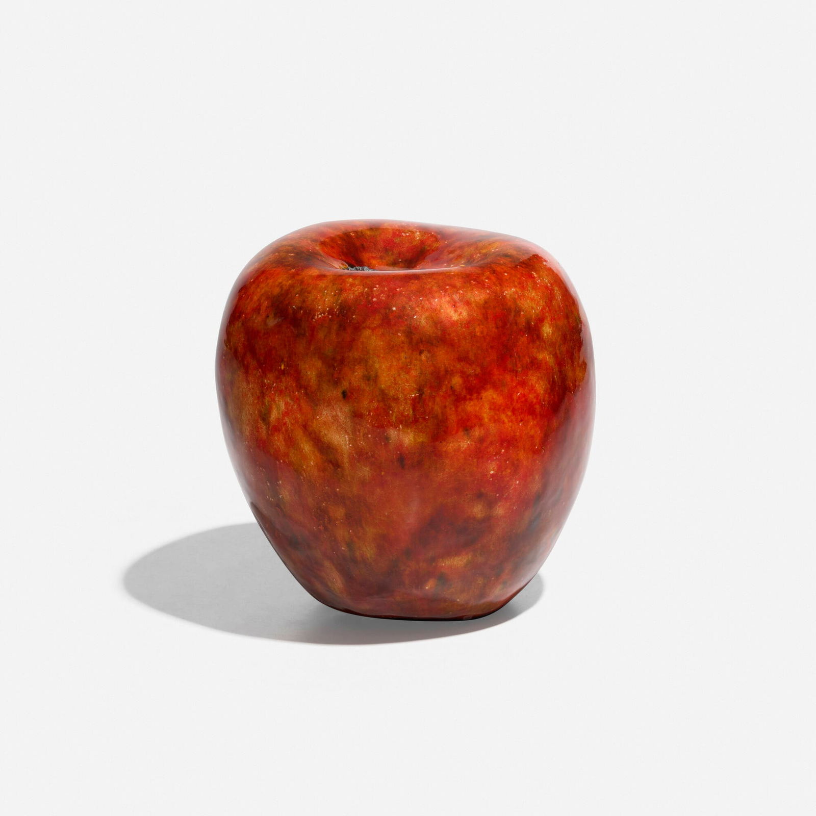 Hans Hedberg, Apple (Sculpture): Hans Hedberg Apple (Sculpture) glazed stoneware 6.125 h x 6.125 dia in (16 x 16 cm) Incised signature to underside 'Hhg'. This work will ship from Lambertville, New Jersey.