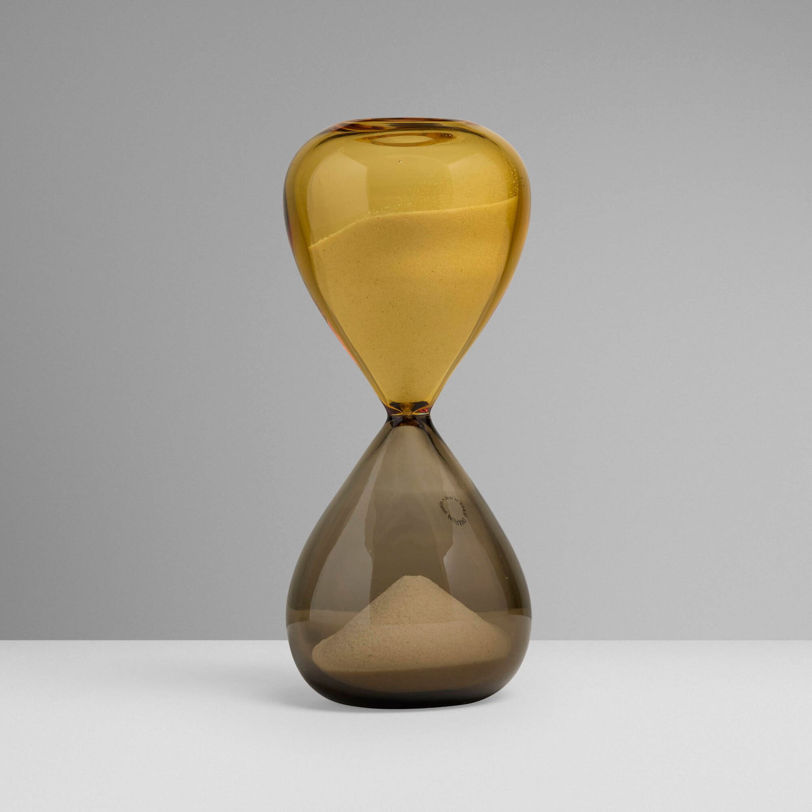 Paolo Venini, Clessidre hourglass for BMW: Paolo Venini Clessidre hourglass for BMW Venini Italy, 1957 / 1999 polychrome glass, sand 7.75 h x 3.25 dia in (20 x 8 cm) Incised manufacturer's mark and date to underside 'Venini per BMW