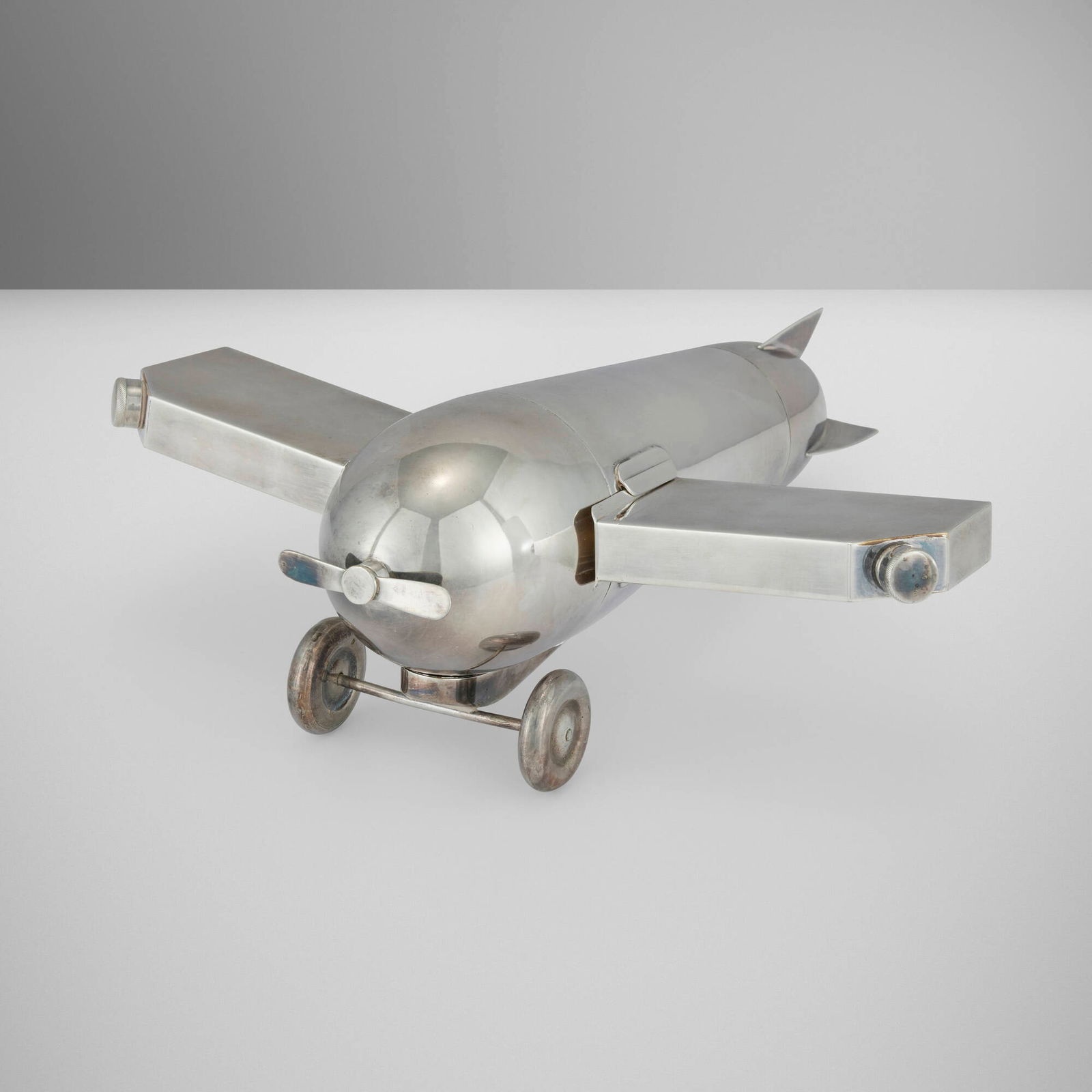 J.A. Henckels, Rare Airplane cocktail shaker and traveling bar (1 of 8)