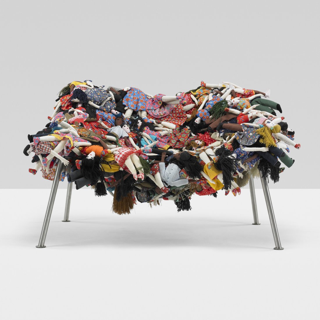Fernando and Humberto Campana MultidÃ£o chair: Fernando and Humberto Campana MultidÃ£o chair Estudio Campana Brazil, 2003/2006 ready-made dolls, stainless steel 40 w x 40 d x 26 h inches This work is number one from the edition of thirty-five. S