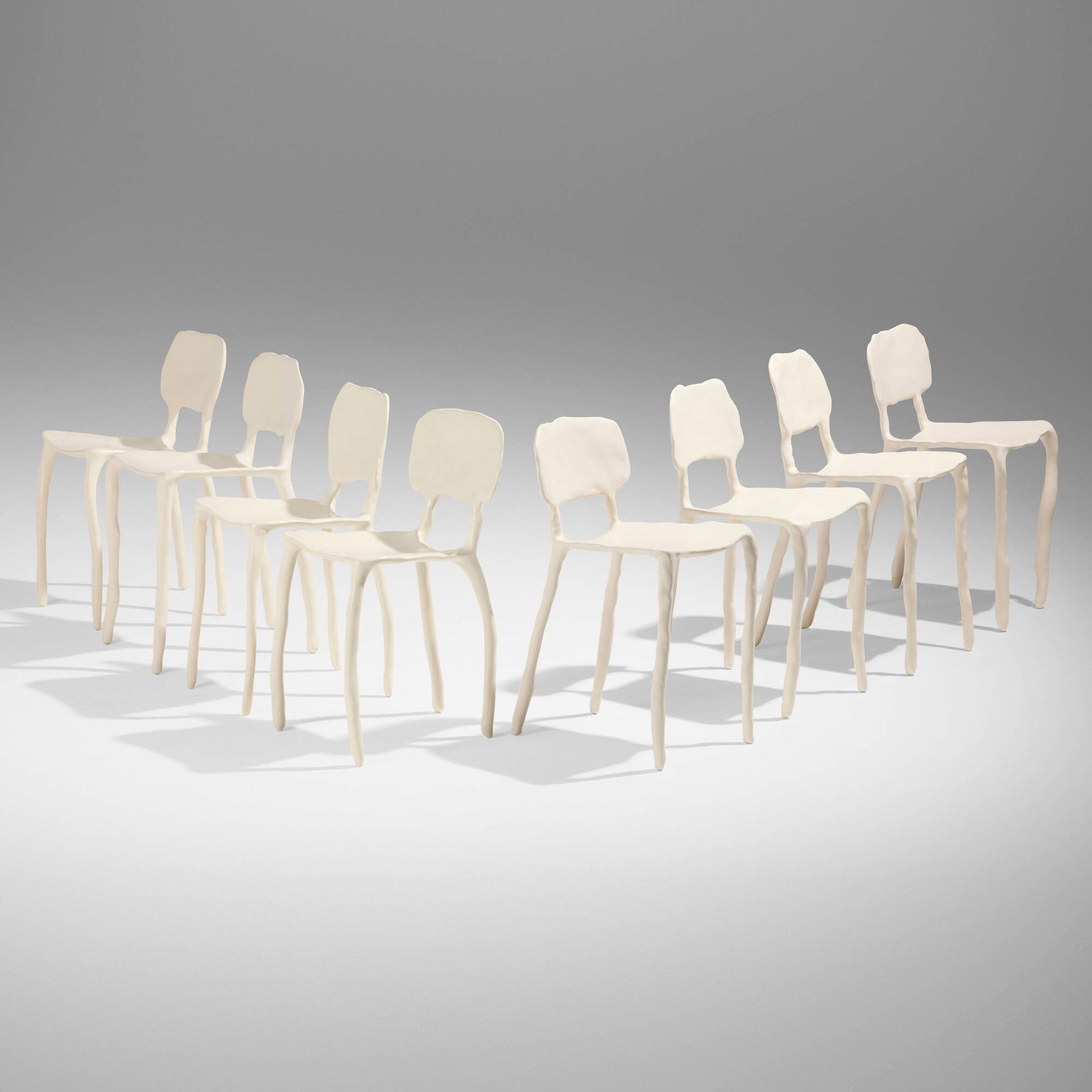 Maarten Baas, Clay dining chairs, set of eight (1 of 7)
