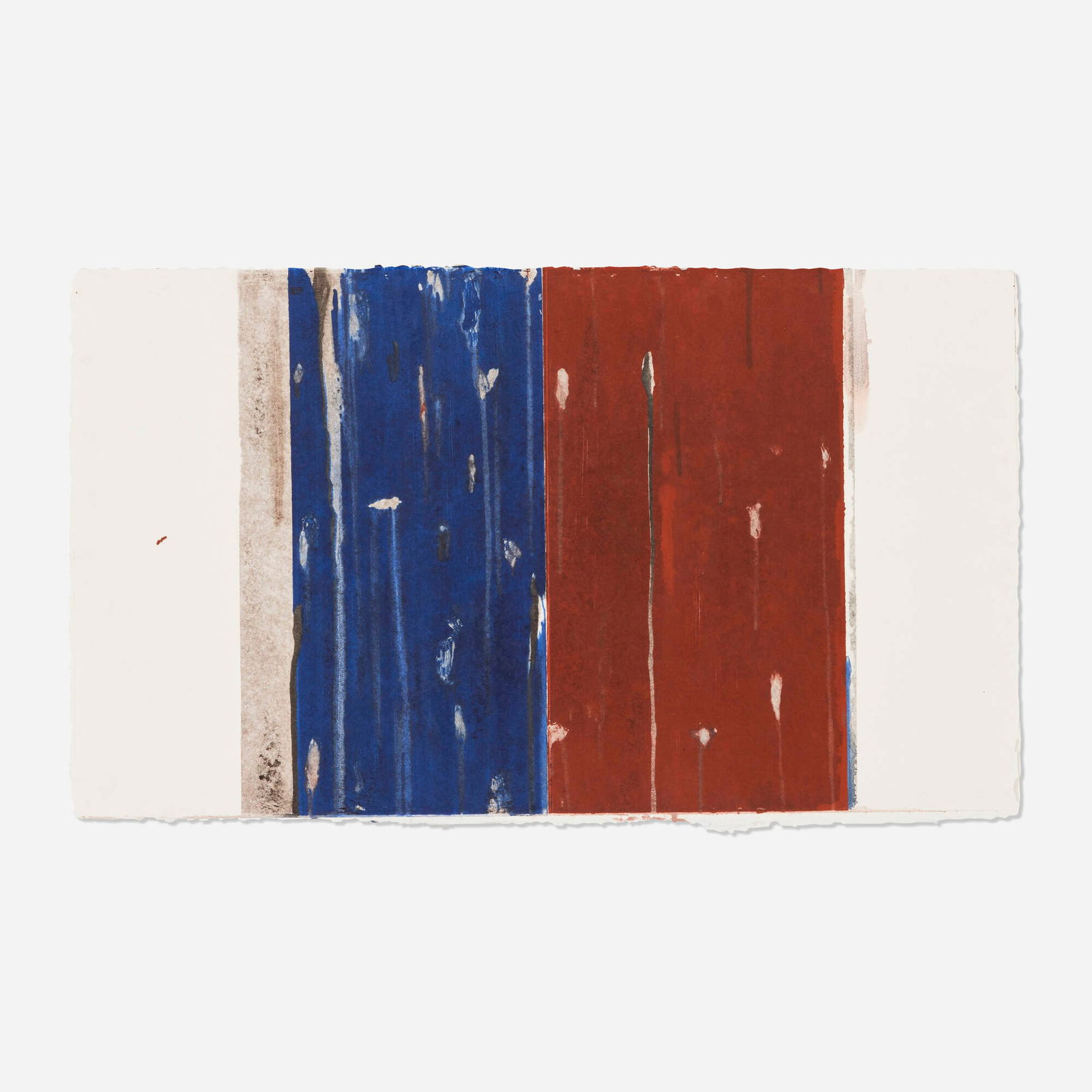 Jacqueline Humphries, Untitled: Jacqueline Humphries Untitled 1993monoprint on Tullis handmade image: 17 h x 19.25 w in (43 x 49 cm) sheet: 17.5 h x 29.75 w in (44 x 76 cm) Signed and dated to lower edge 'Humphries '93'.