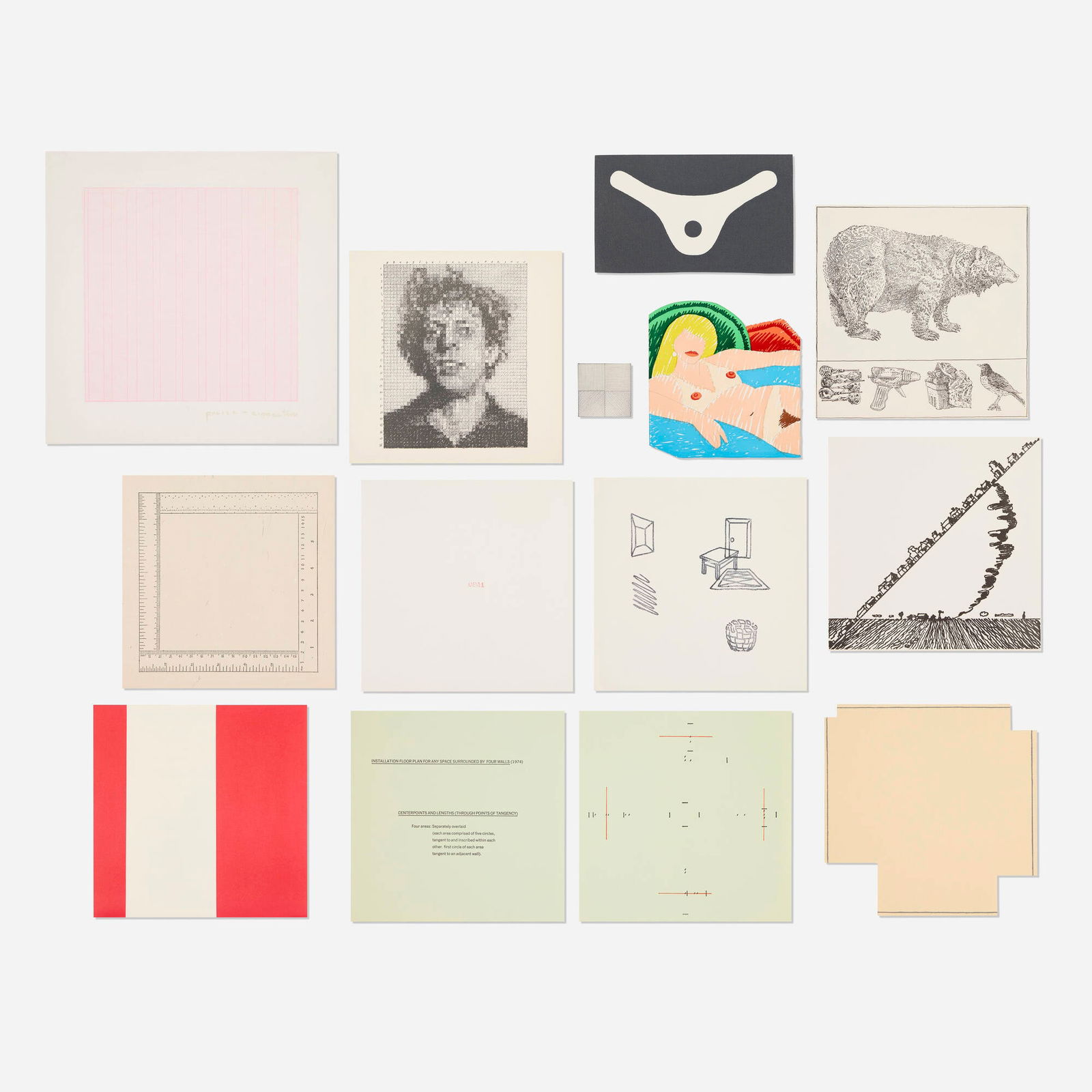 Various Artists, Rubber Stamp: Various Artists Rubber Stamp 1976-77rubber stamp on paper sheet: 8 h x 8 w in (20 x 20 cm) sheet: 11 h x 11 w in (28 x 28 cm) Portfolio includes works by Carl Andre, Richard Artschwager, Da