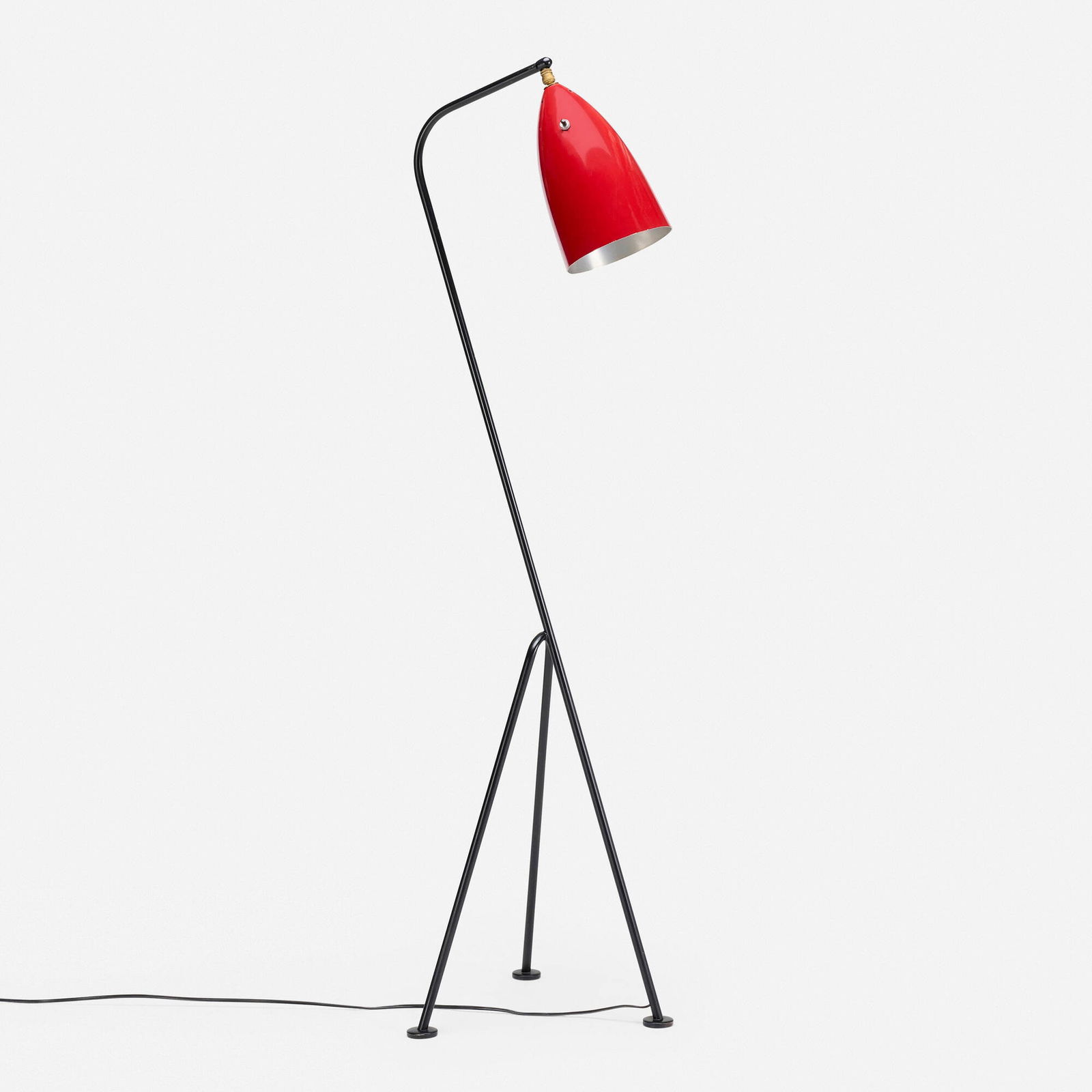 Greta Magnusson Grossman, Grasshopper floor lamp: Greta Magnusson Grossman Grasshopper floor lamp Ralph O. SmithSweden / USA, 1947 / produced laterenameled steel, enameled aluminum 49.5 h x 14.5 w x 14.5 d in (126 x 37 x 37 cm)