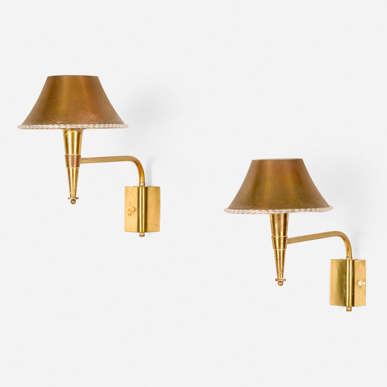 Jean Perzel, Articulated sconces, pair (1 of 2)