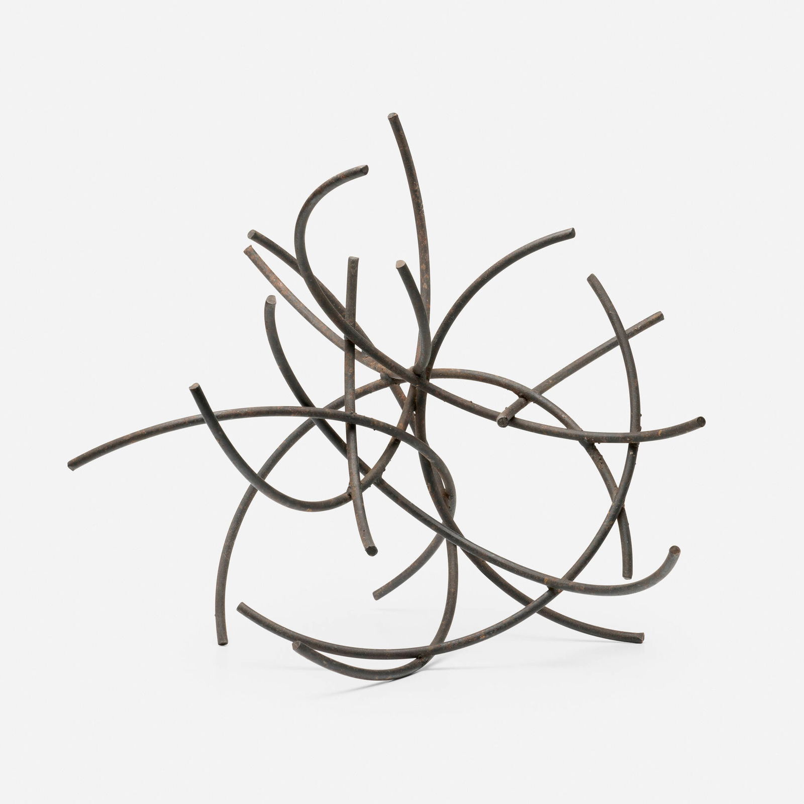 Harry Balmer, Untitled: Harry Balmer Untitled enameled steel 19.875 h x 20.375 w x 19.5 d in (50 x 52 x 50 cm) This work will ship from Lambertville, New Jersey.