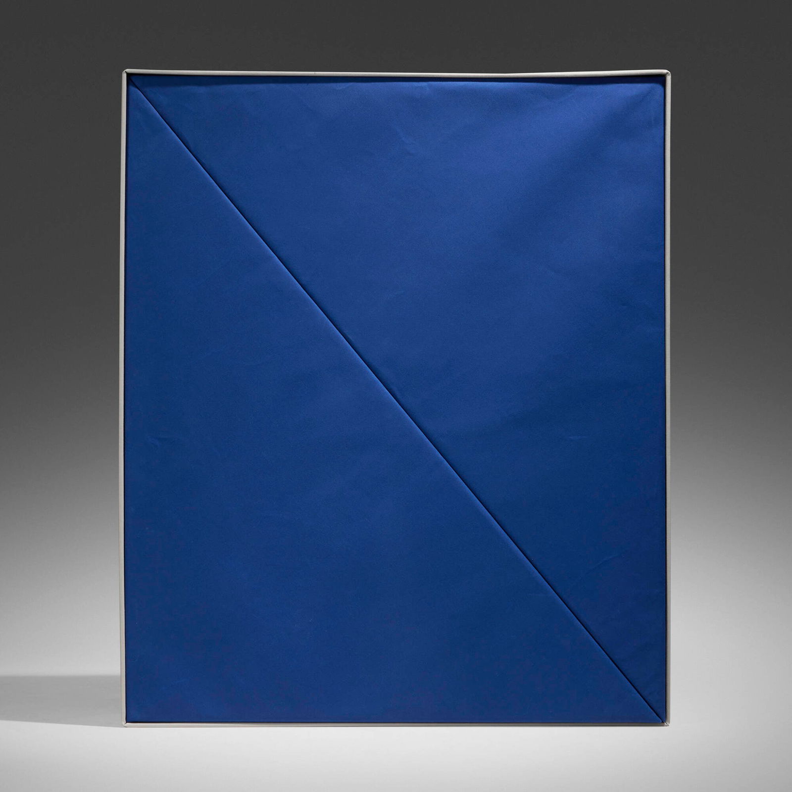 Franz Erhard Walther, Form N: Franz Erhard Walther Form N 1994cotton, foam and wood construction 48 h x 39.375 w x 7.125 d in (122 x 100 x 18 cm) Provenance: Private Collection This wor