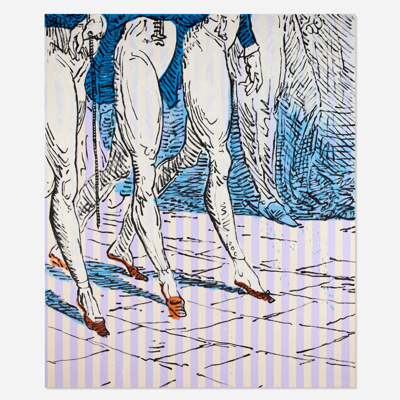 Charlie Billingham, Something for the weekend, Sir?: Charlie Billingham Something for the weekend, Sir? 2016oil on linen 70.875 h x 59 w in (180 x 150 cm) Signed, titled and dated to verso 'Charlie Billingham Something for the weekend, Sir? 2016