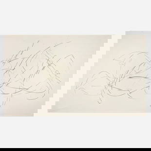 Karl Haendel, Ripped Scribble #1: Karl Haendel Ripped Scribble #1 2004graphite and staples on paper sight: 50.875 h x 88.5 w in (129 x 225 cm) Provenance: Anna Hellwing Gallery, Los Angeles | Mitchell-Innes &