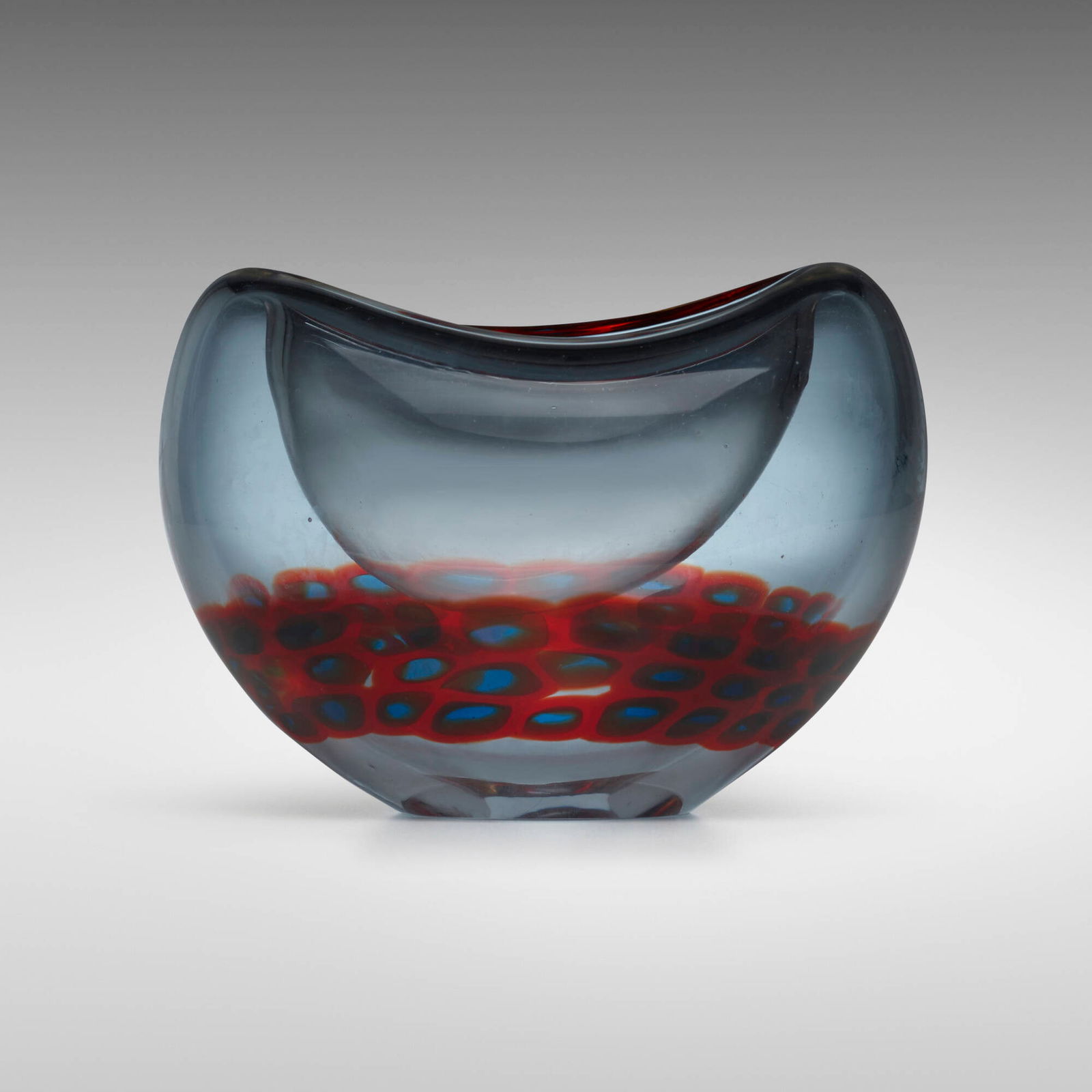 Antonio da Ros, Murrine bowl: Antonio da Ros Murrine bowl CenedeseItaly, c.1963glass with murrine 5.75 h x 7.875 w x 6 d in (15 x 20 x 15 cm) Literature: Murano Glas 1945-1970, Heiremans, fig.