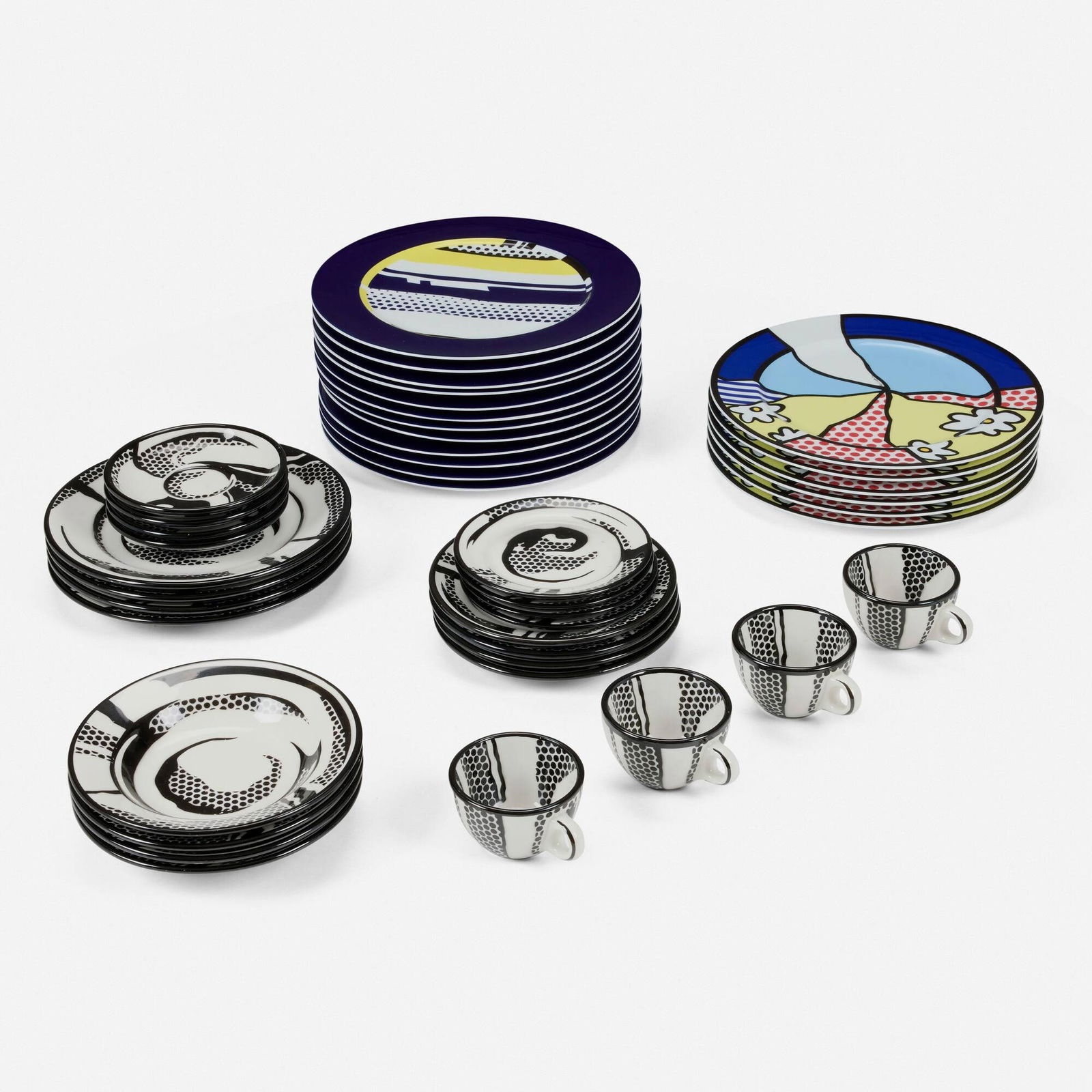 Roy Lichtenstein, Collection of dinnerware (1 of 6)