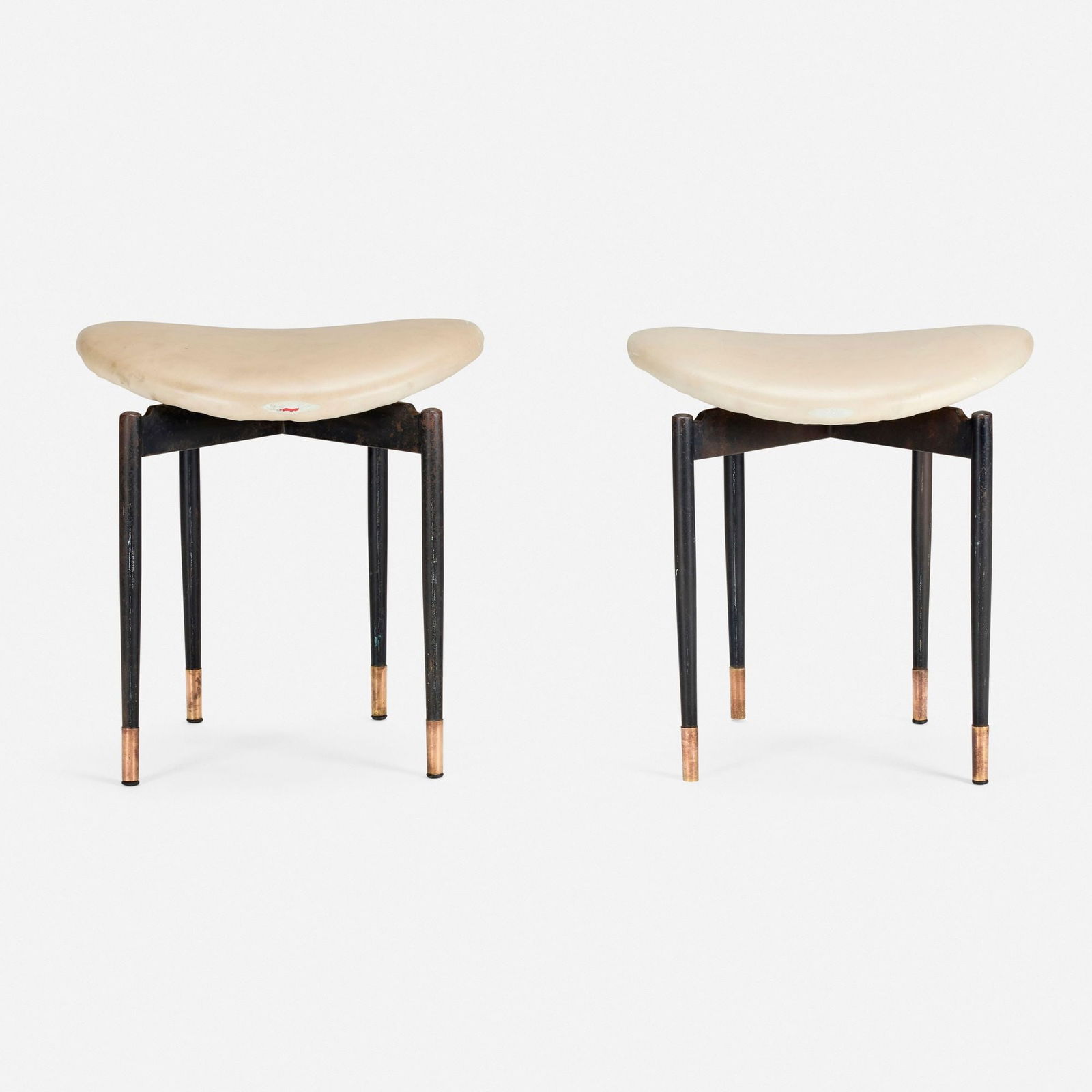 Carlo Mollino, Stools from Lutario Hall, Turin, pair (1 of 5)
