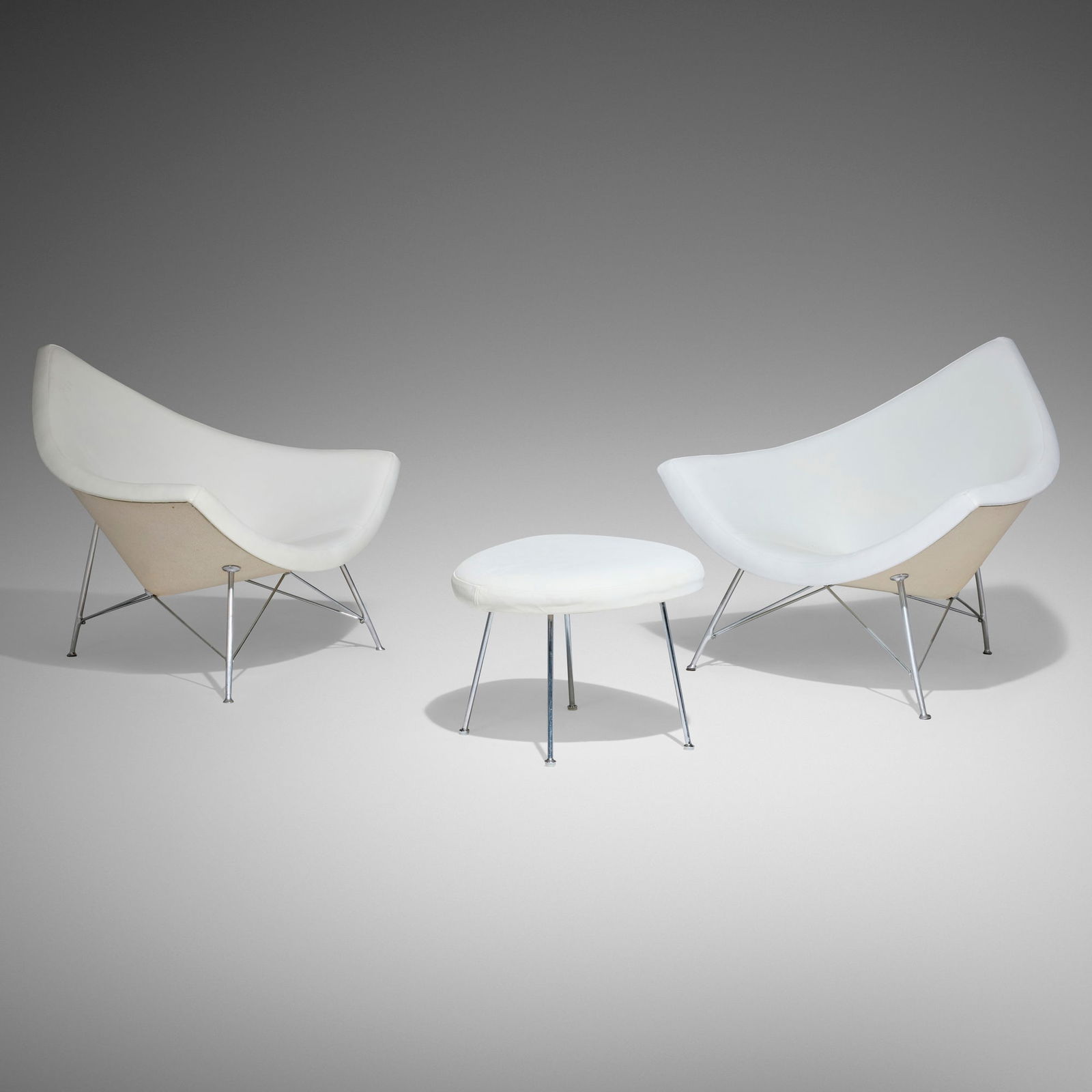 George Nelson & Associates, Coconut chairs, pair and ottoman (1 of 4)