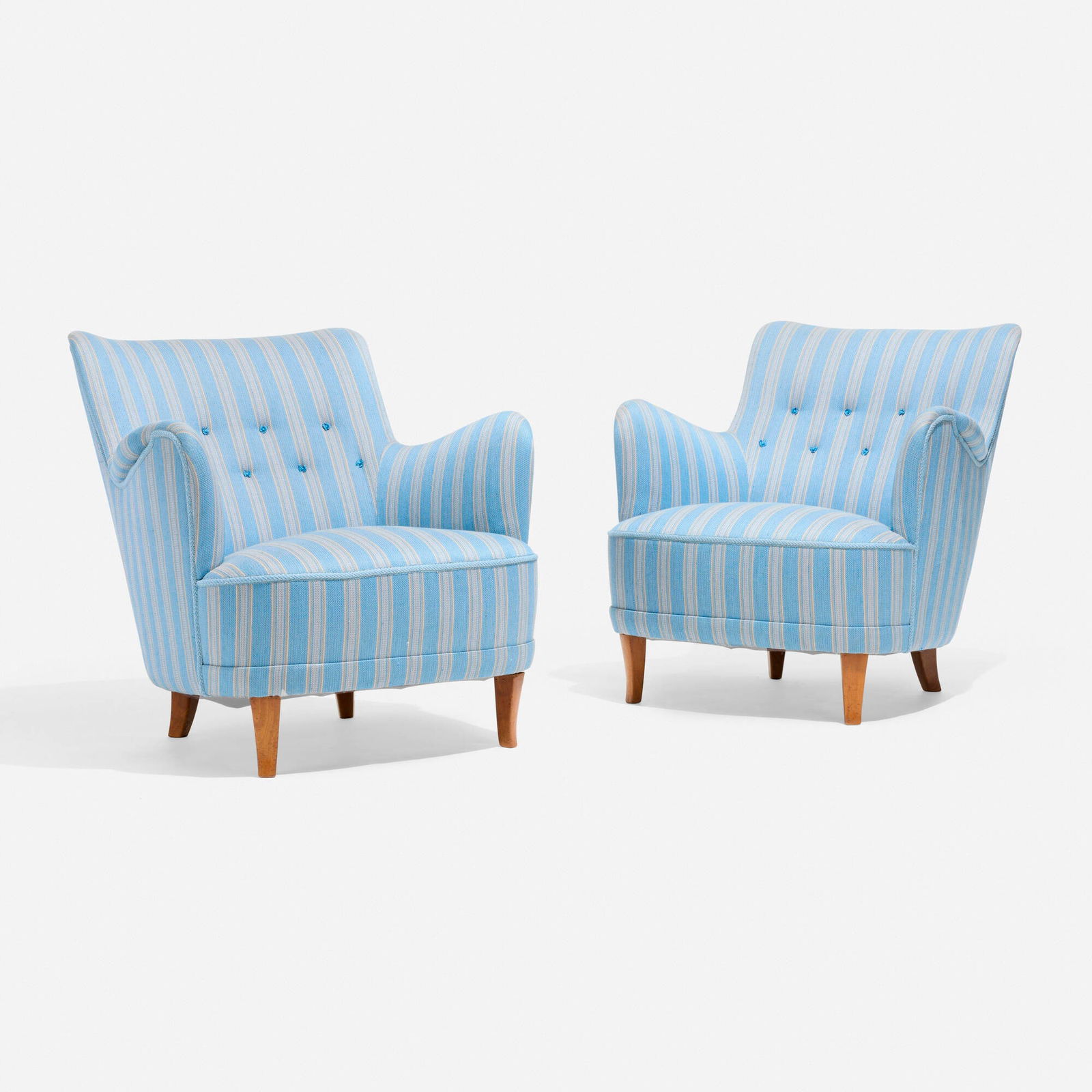 Carl Malmsten, Samsas lounge chairs, pair (1 of 4)