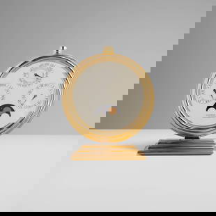 Audemars Piguet, Perpetual calendar: Audemars Piguet Perpetual calendar Switzerland, c. 1990brass, glass 5.5 h x 4.5 w x 2.5 d in (14 x 11 x 6 cm) Printed manufacturer's mark to face 'Audemars Piguet Calendar 2100'. Sold with a d