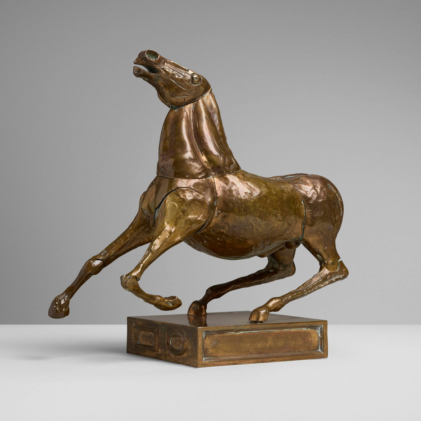 Miguel Berrocal and Bruno Cassinari, Cavallo Cassinari-Berrocal (Opus 127): Miguel Berrocal and Bruno Cassinari Cavallo Cassinari-Berrocal (Opus 127) 1973bronze 14.25 h x 12.5 w x 7 d in (36 x 32 x 18 cm) This three-dimensional mechanical puzzle sculpture is composed