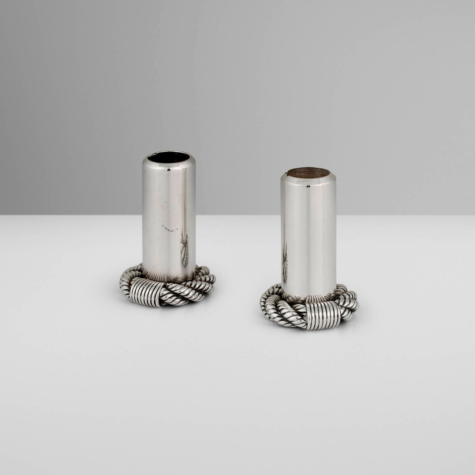 Hermes, Cordage candleholders, pair (1 of 4)