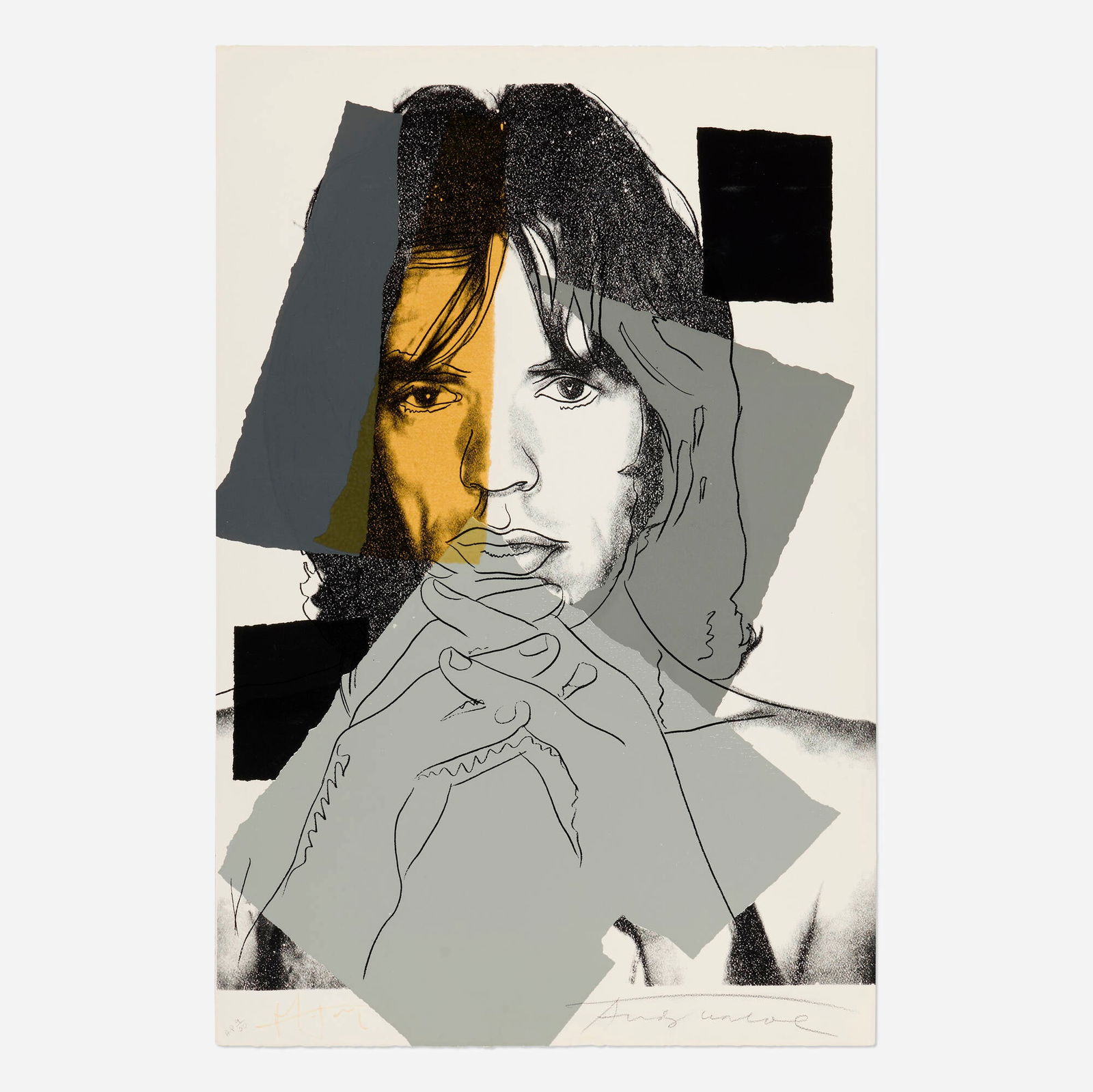 Andy Warhol, Mick Jagger (from the Mick Jagger portfolio) (1 of 3)