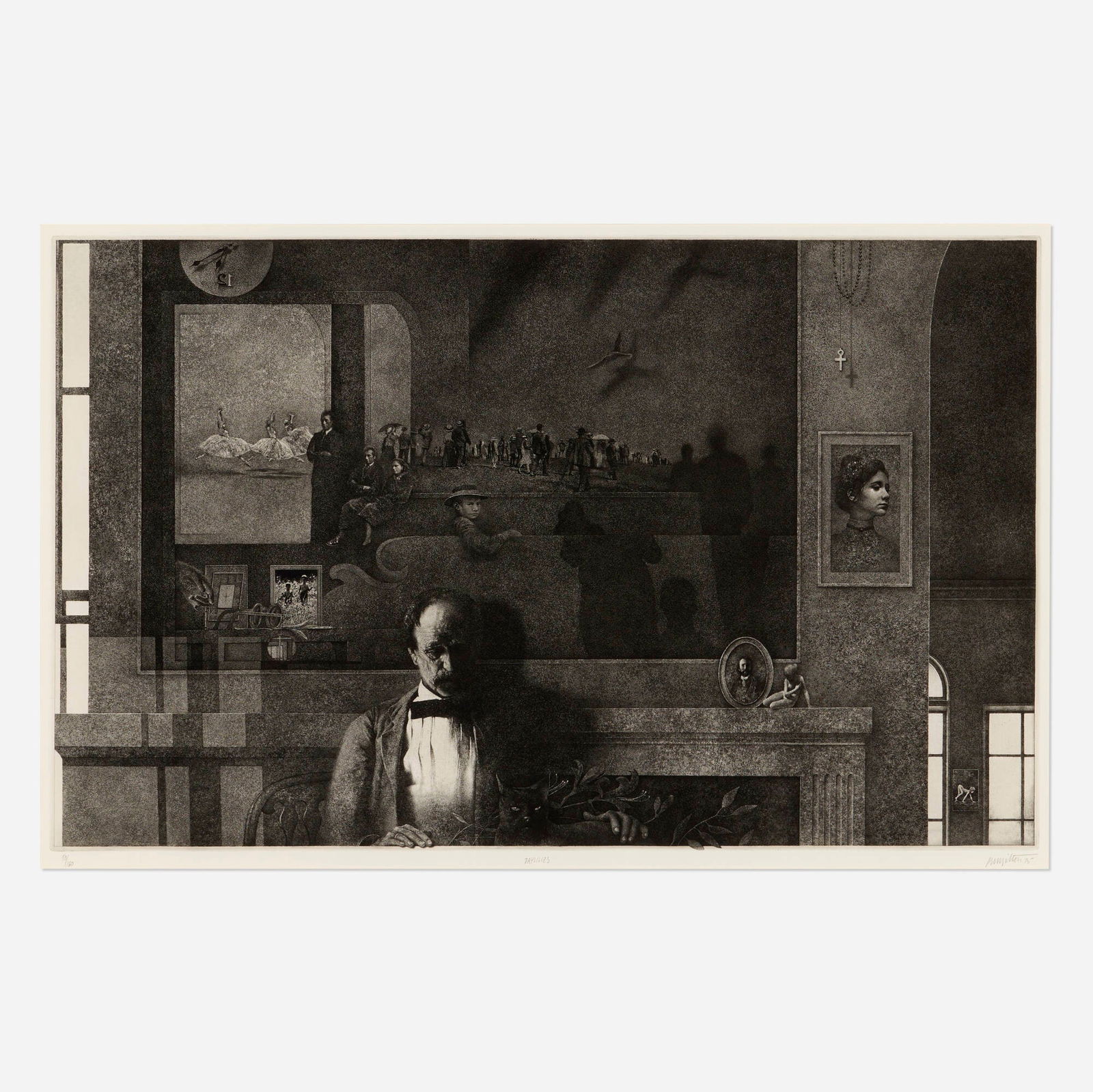 Peter Milton, Daylilies: Peter Milton Daylilies 1975etching, engraving and photo transfer image: 19.875 h x 31.875 w in (50 x 81 cm) sight: 20.875 h x 32.625 w in (53 x 83 cm) Signed, titled, dated and numbered to