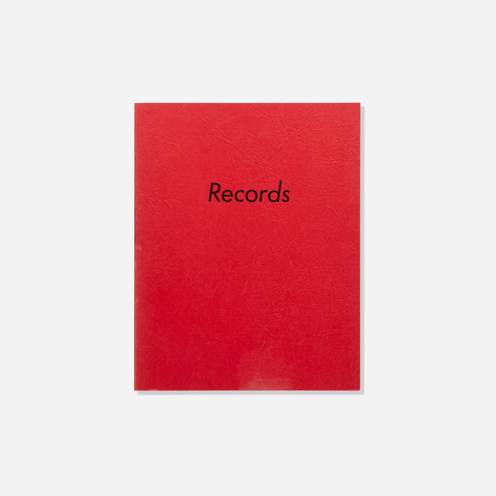 Ed Ruscha, Records: Ed Ruscha Records 1971black-and-white offset printing on 100 lb. Lithofect paper 7 h x 5.5 w x 0.125 d in (18 x 14 x 0 cm) This work is from the edition of 2000 published by Heavy Industry Pub