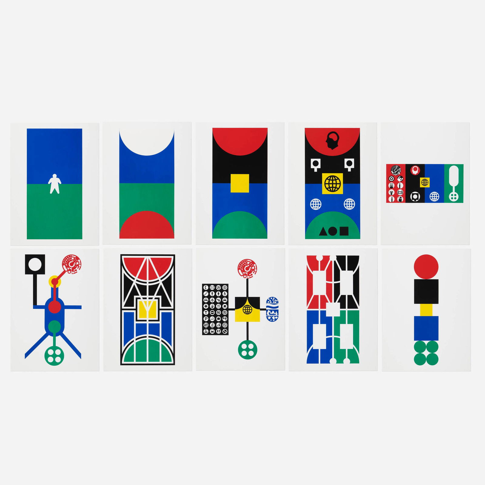 Matt Mullican, Untitled (Portfolio 1) (1 of 7)