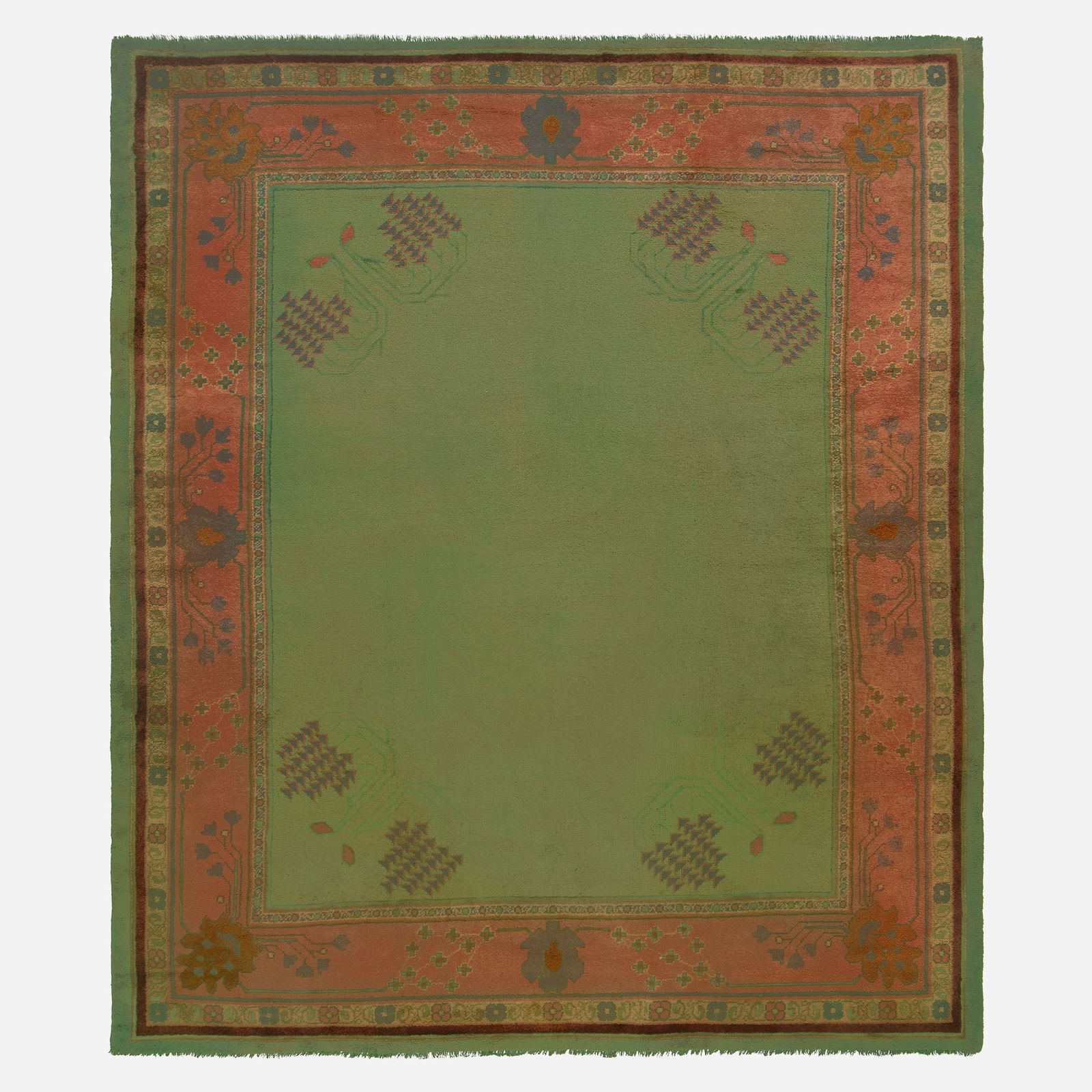 Gavin Morton, Pile carpet: Gavin Morton Pile carpet Ireland, c. 1920hand-knotted wool 11'9" x 14' in (358 x 427 cm) This work will ship from Lambertville, New Jersey.