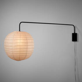Isamu Noguchi, Akari light sculpture, model 30F with wall-mounted stem (1 of 6)