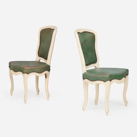 Frances Elkins, Louis XV style chairs, pair (1 of 4)