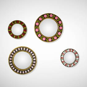 Mithe Espelt, Collection of four wall mirrors (1 of 5)