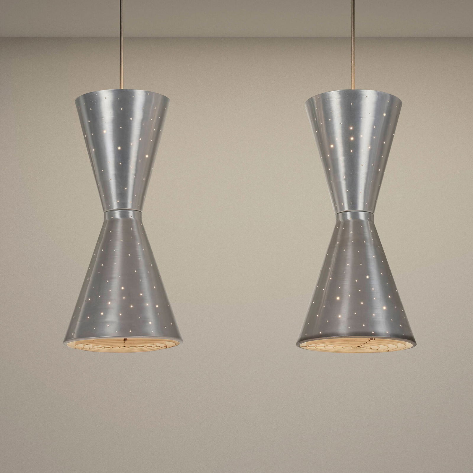 Paavo Tynell, Custom pendant lamps from the Grace United Methodist Church Education Center, pair (1 of 5)
