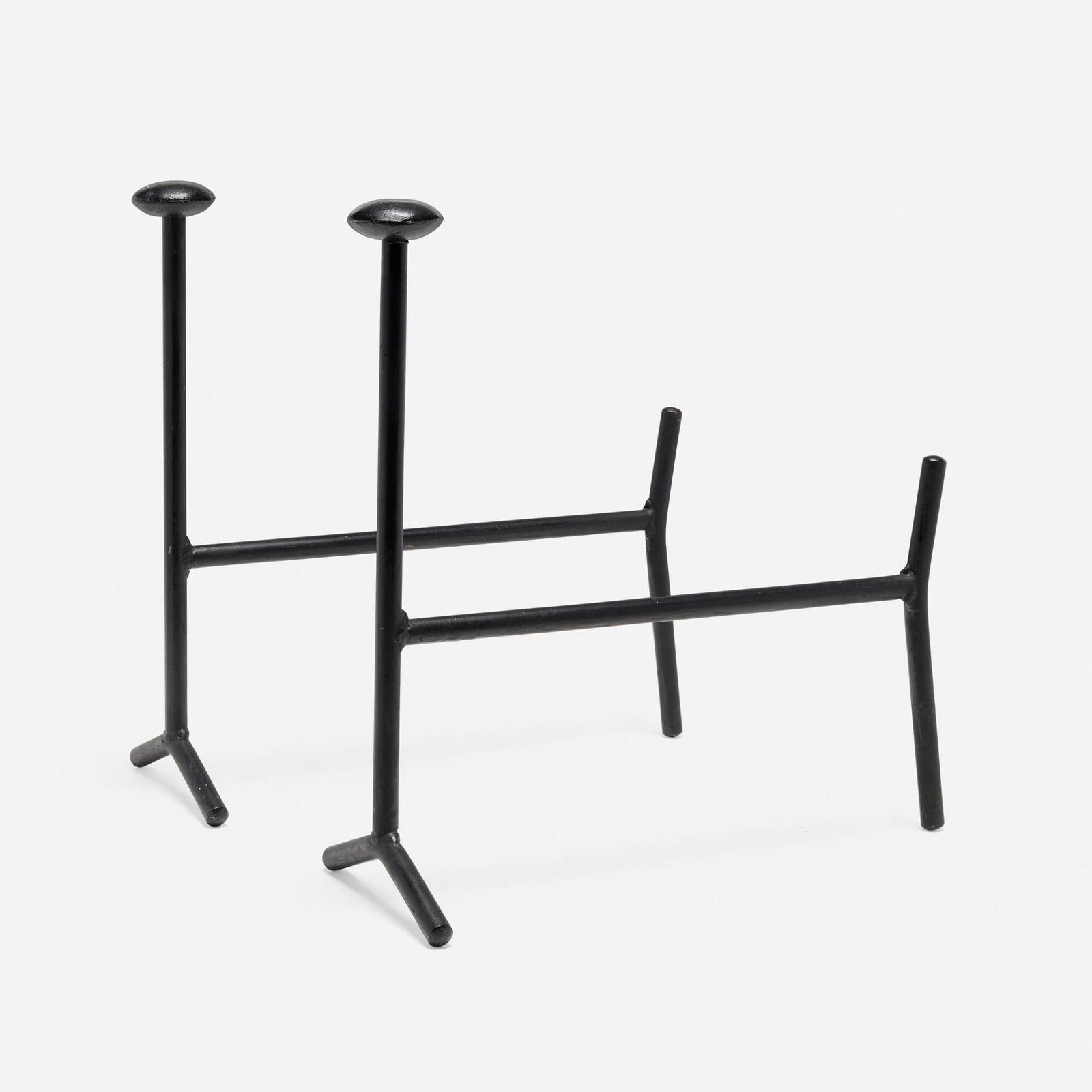 George Nelson & Associates, Andirons model H603, pair (1 of 3)