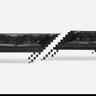 George Nelson & Associates, Cube sofa, model 1672: George Nelson & Associates Cube sofa, model 1672 Herman MillerUSA, 1960 / c. 1970leather, lacquered wood 27 h x 81.5 w x 32 d in (69 x 207 x 81 cm) Metal manufacturer's label to undersid
