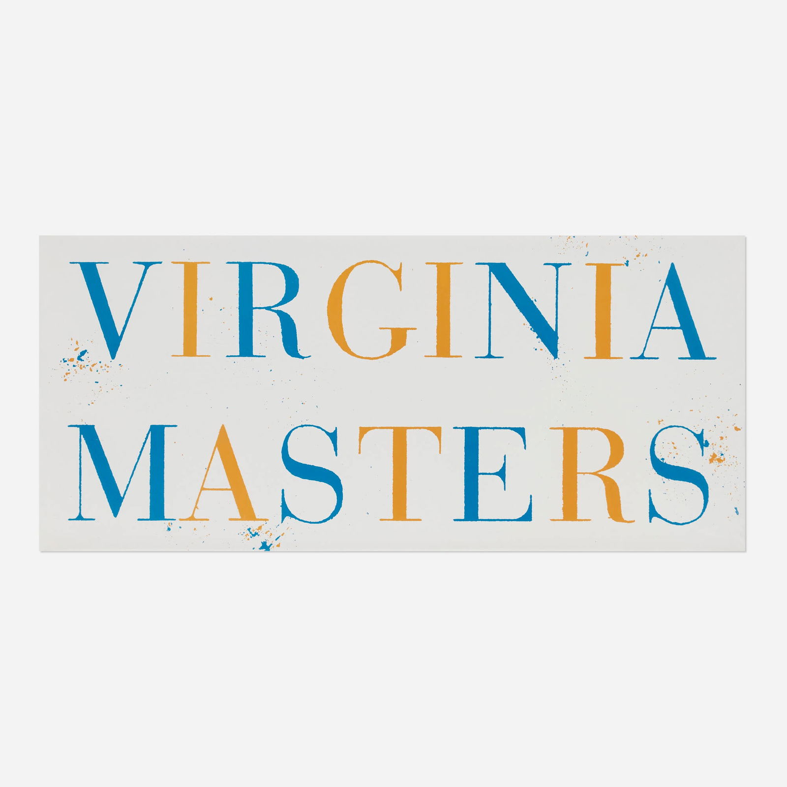 Larry Johnson, Untitled (Virginia Masters): Larry Johnson Untitled (Virginia Masters) 1995C-print 26 h x 57 w in (66 x 145 cm) This work is number 1 from the edition of 3. Provenance: David Kordansky Gallery, Los
