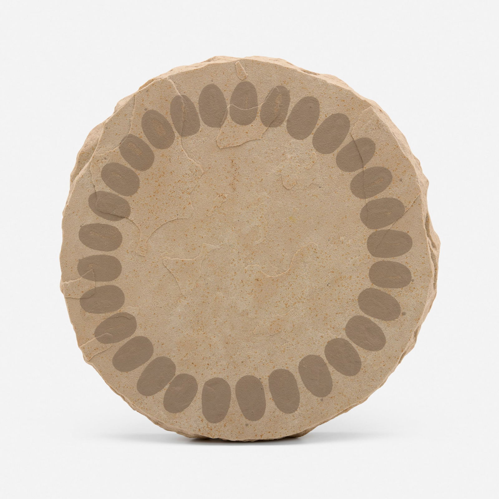 Richard Long, Untitled: Richard Long Untitled 1998River Avon mud on Sandstone 1.5 h x 12.5 dia in (4 x 32 cm) Signed and dated to verso 'Richard Long 1998'. Provenance: James Cohan, New York |