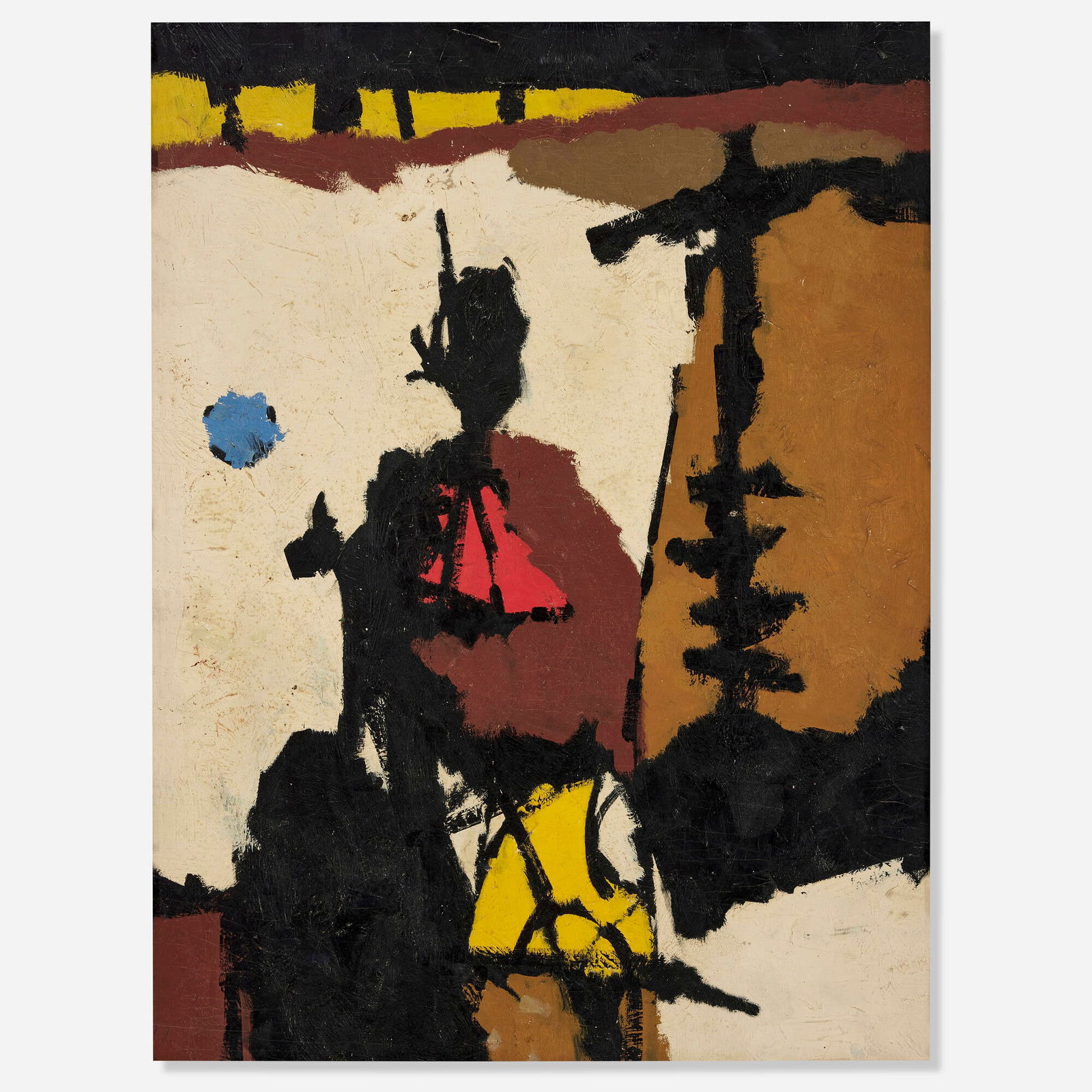 Sidney Gross, Abstract Crucifixion #6266: Sidney Gross Abstract Crucifixion #6266 1959oil on canvas 40 h x 30 w in (102 x 76 cm) This work will ship from Chicago, Illinois.