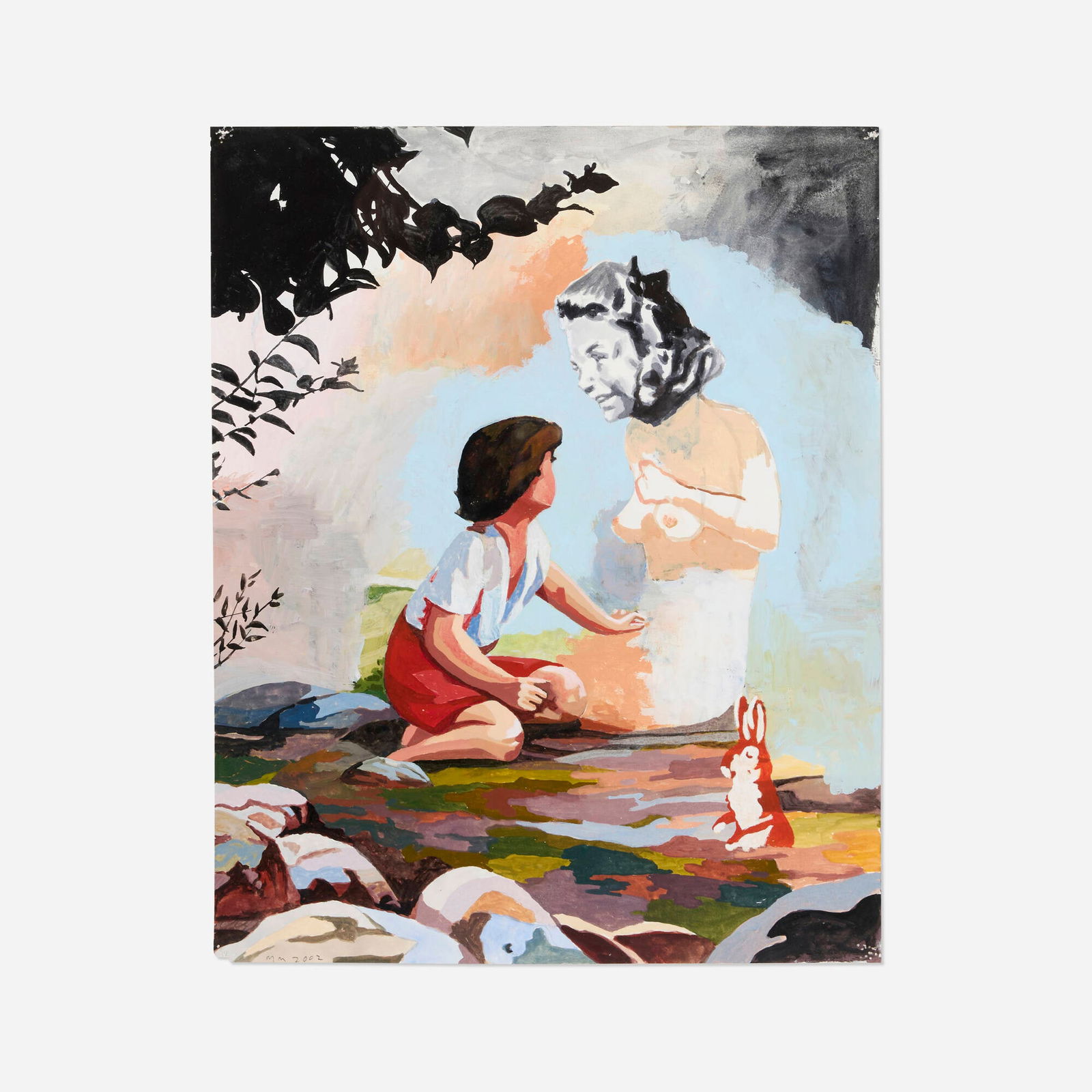 Martin Mull, Untitled: Martin Mull Untitled 2002watercolor on paper 16 h x 12.75 w in (41 x 32 cm) Signed and dated to lower left 'MM 2002'. Provenance: Carl Hammer Gallery, Chicago | Private