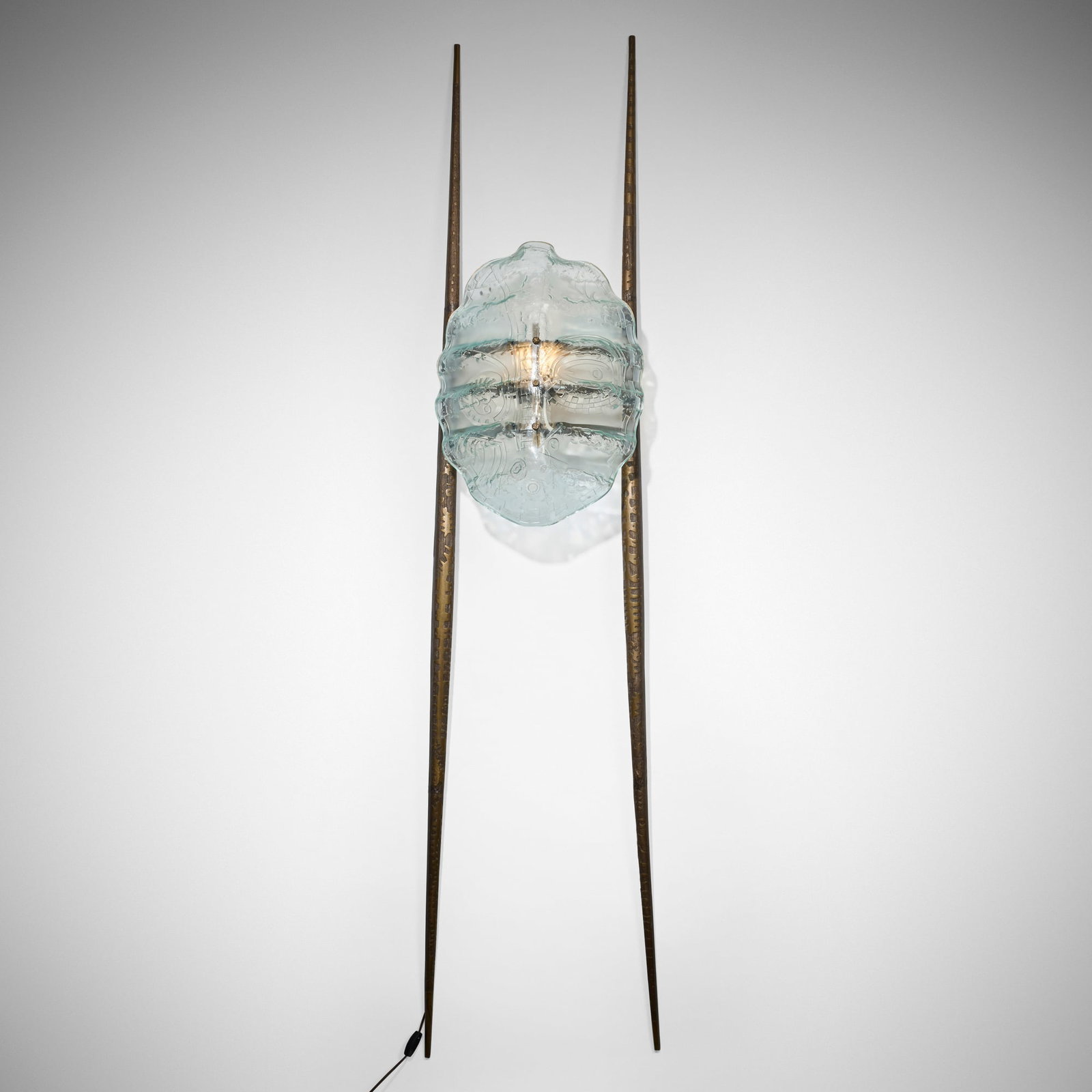 Terence Main, Apparition of Ubiquity from the Apparition series: Terence Main Apparition of Ubiquity from the Apparition series USA, c. 1989 patinated and cast bronze, glass 88.75 h x 18 w x 13.5 d in (225 x 46 x 34 cm) Provenance: Magen H G