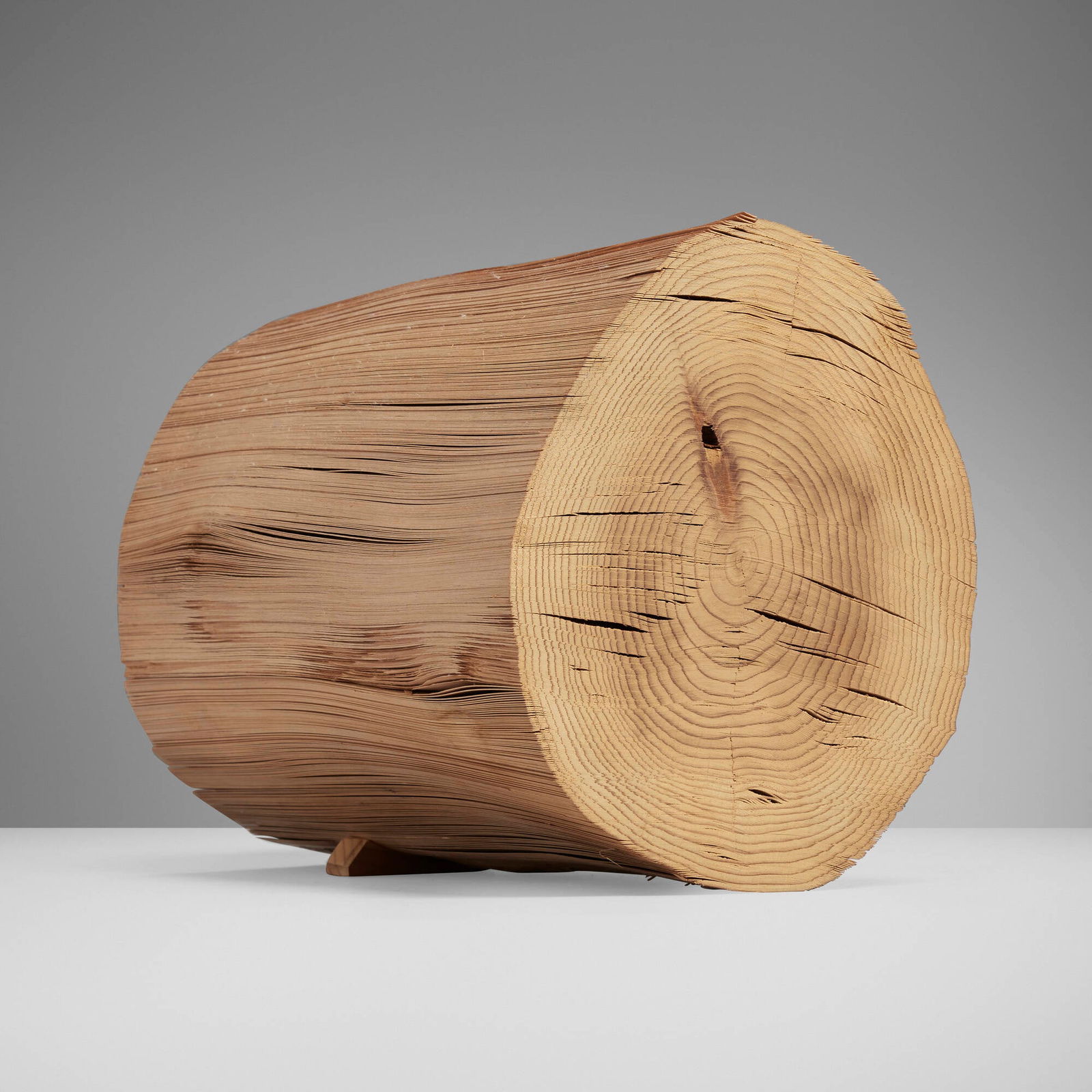 Kazuo Kadonaga, Wood No. 5: Kazuo Kadonaga Wood No. 5 1981cedar 9.5 h x 7.75 w x 14.25 d in (24 x 20 x 36 cm) Signed, titled and dated to underside 'Wood No. 5 1981 Kadonaga'. Branded signature to side 'Kadonaga'.