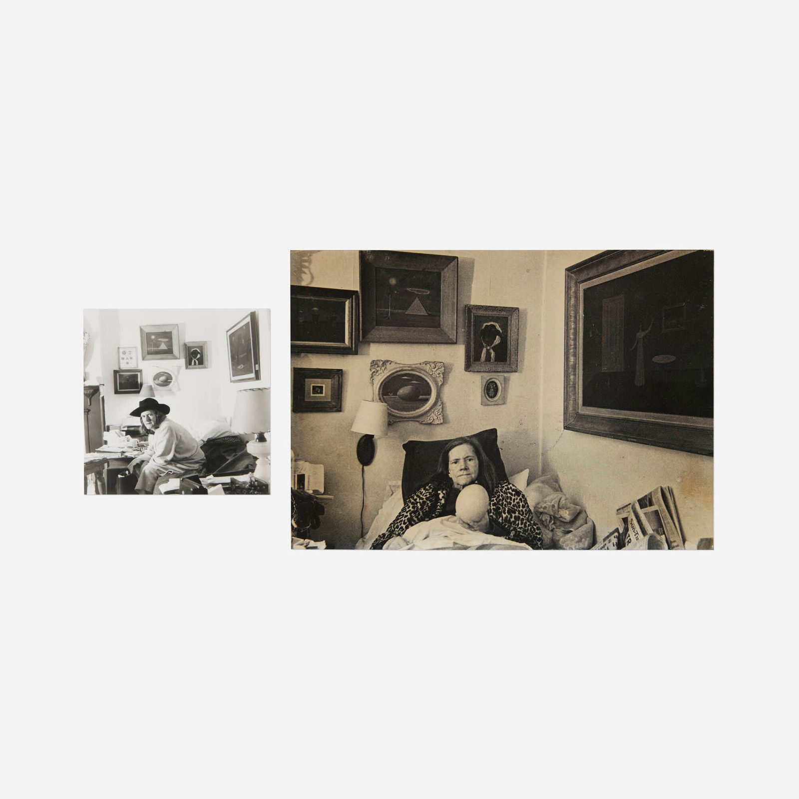 Frank Sandiford, The Egg and The Queen; Untitled (two photographs of Gertrude Abercrombie) (1 of 3)