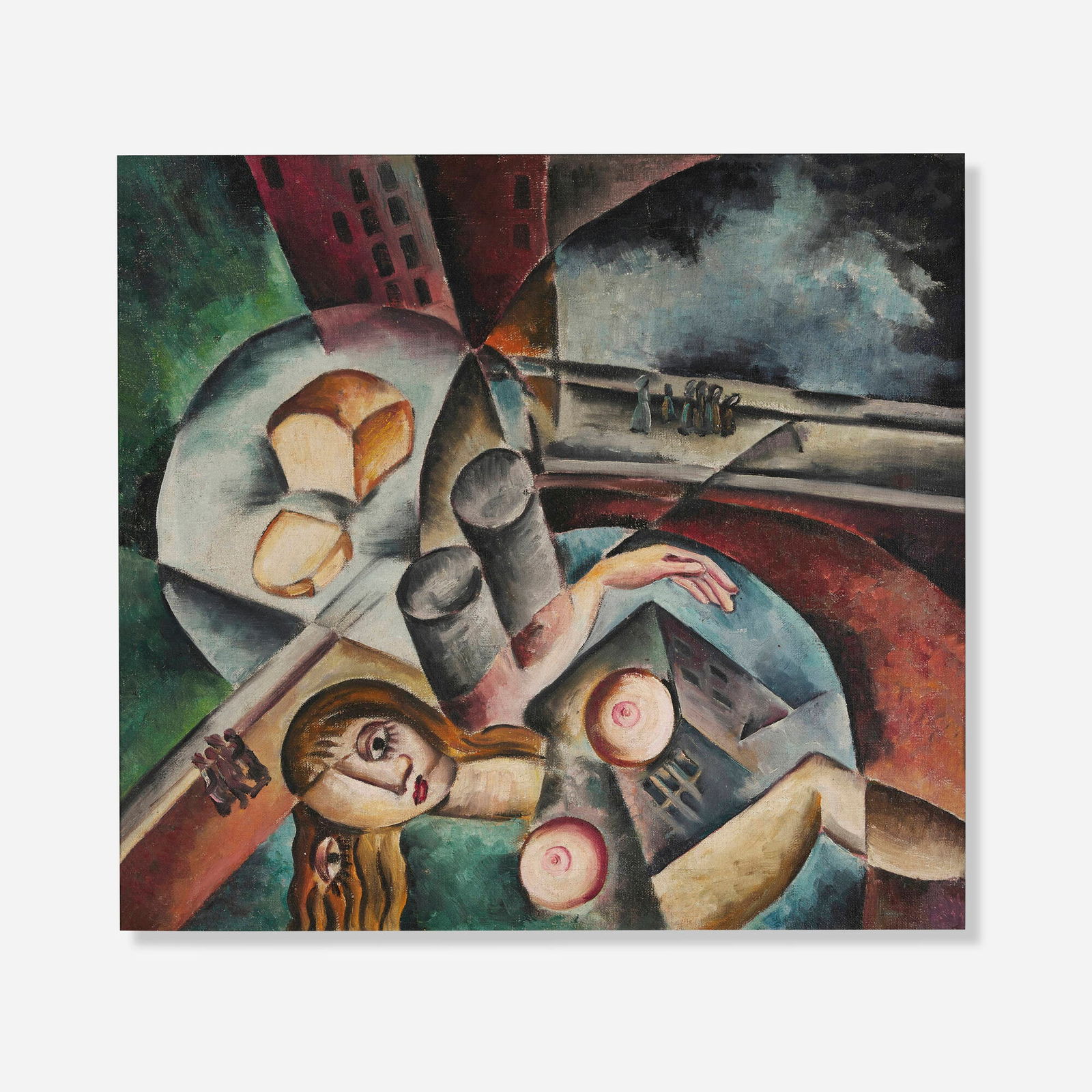 Karl Gasslander, Untitled (Surreal Still Life): Karl Gasslander Untitled (Surreal Still Life) c. 1945oil on canvas 20.125 h x 22 w in (51 x 56 cm) Provenance: Susan Teller Gallery, New York | Private Collection