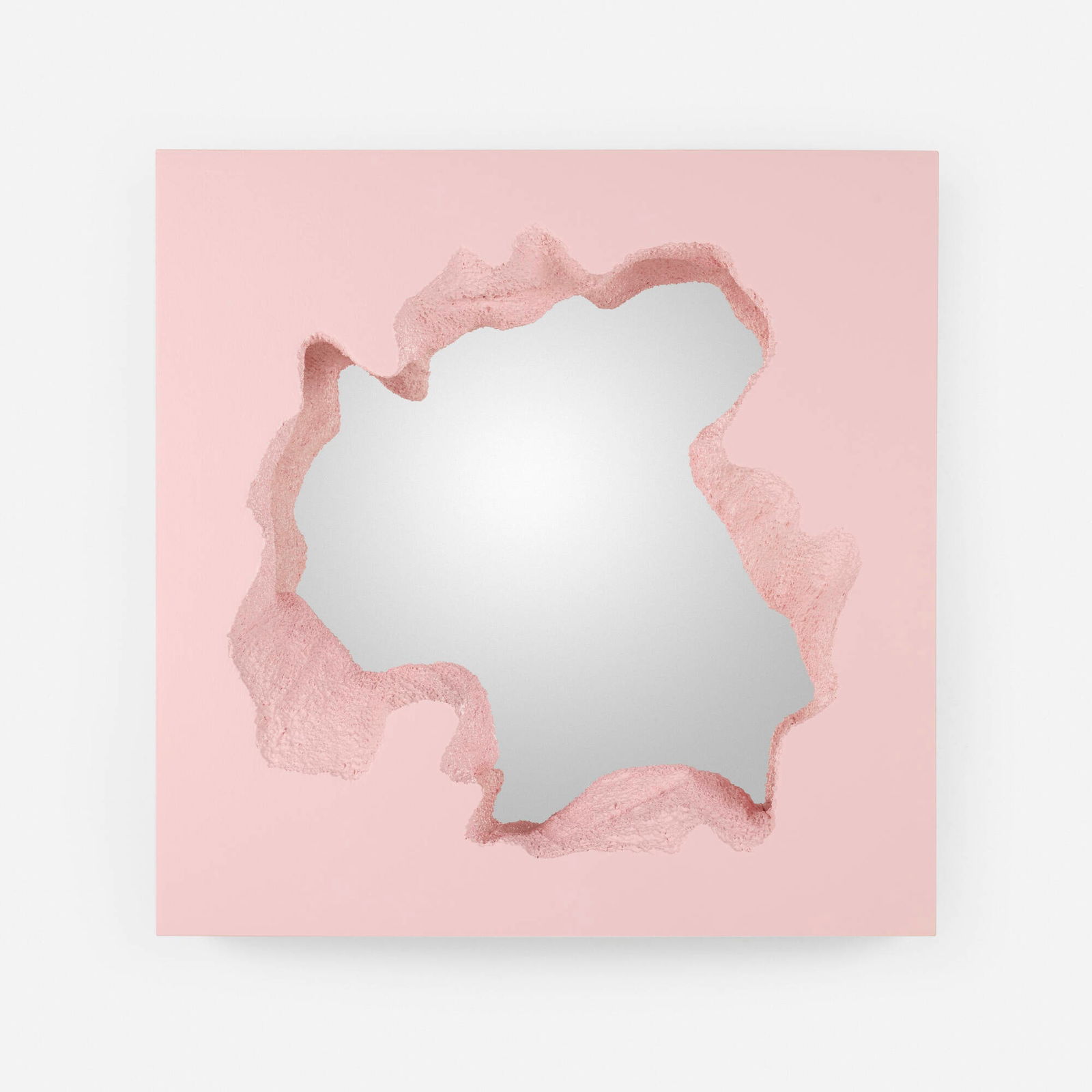 Snarkitecture, Broken Square Mirror (Pink) (1 of 3)