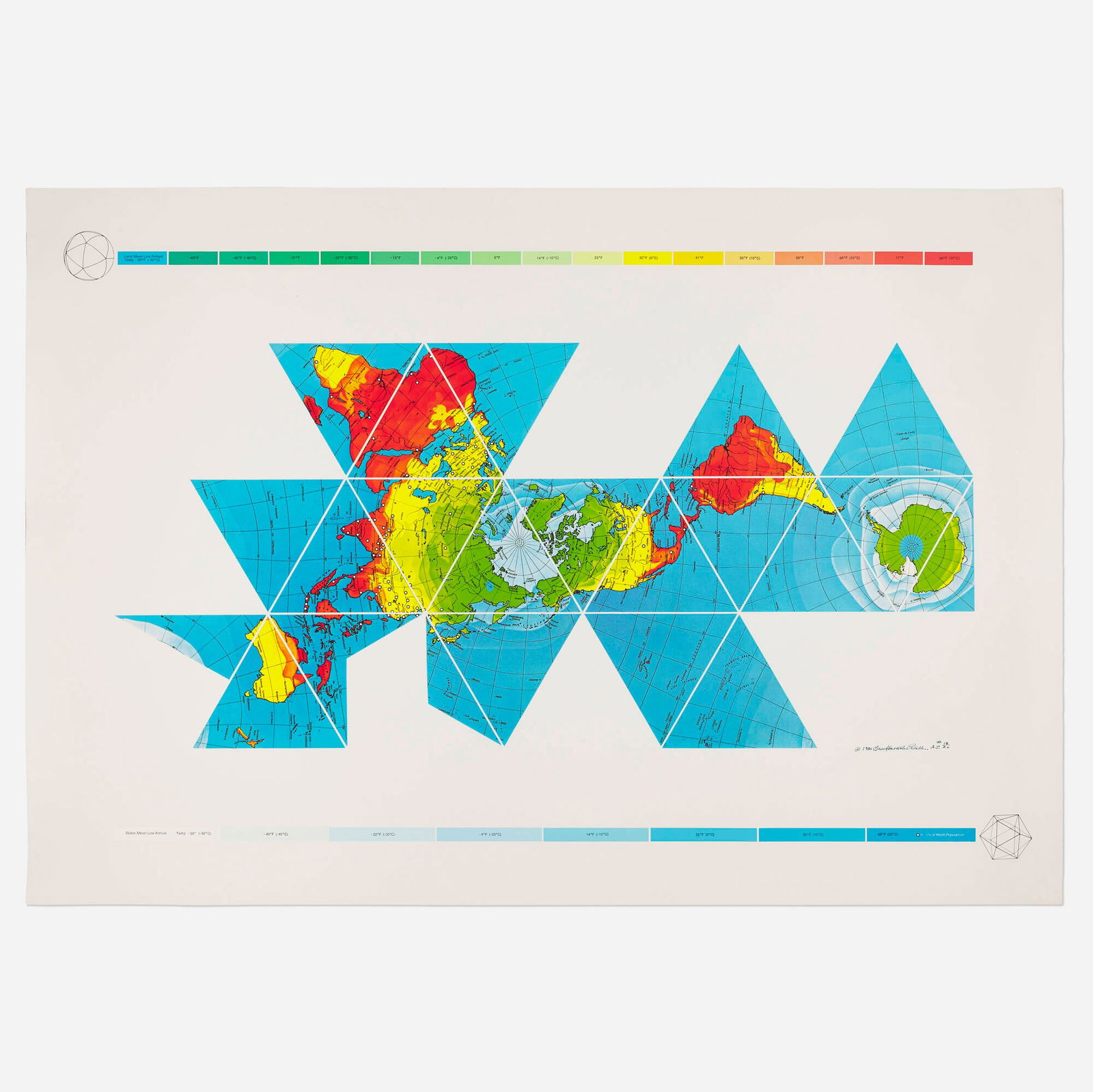 R. Buckminster Fuller, Dymaxion Air-Ocean World Map (1 of 3)