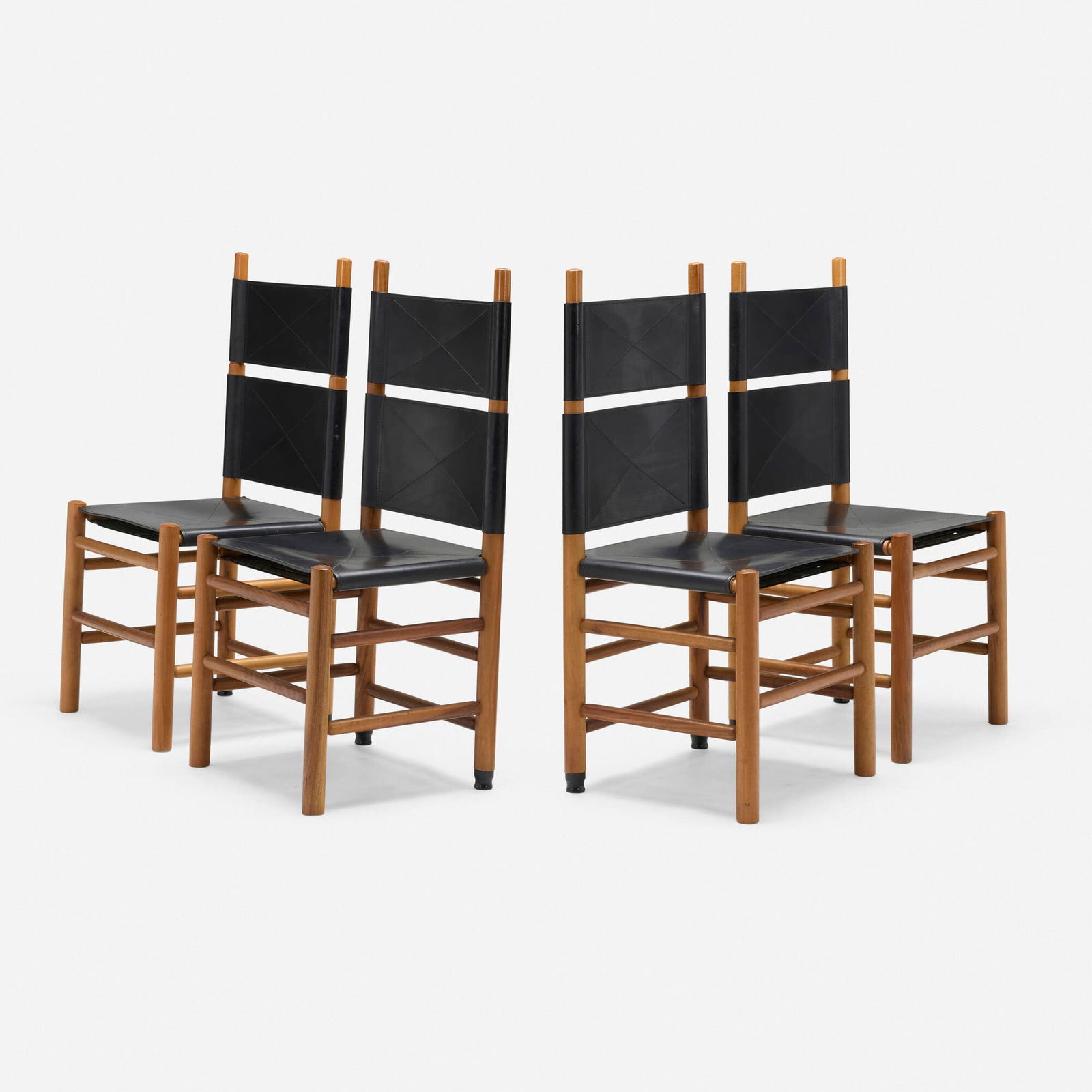 Carlo Scarpa, Kentucky dining chairs, set of four (1 of 7)