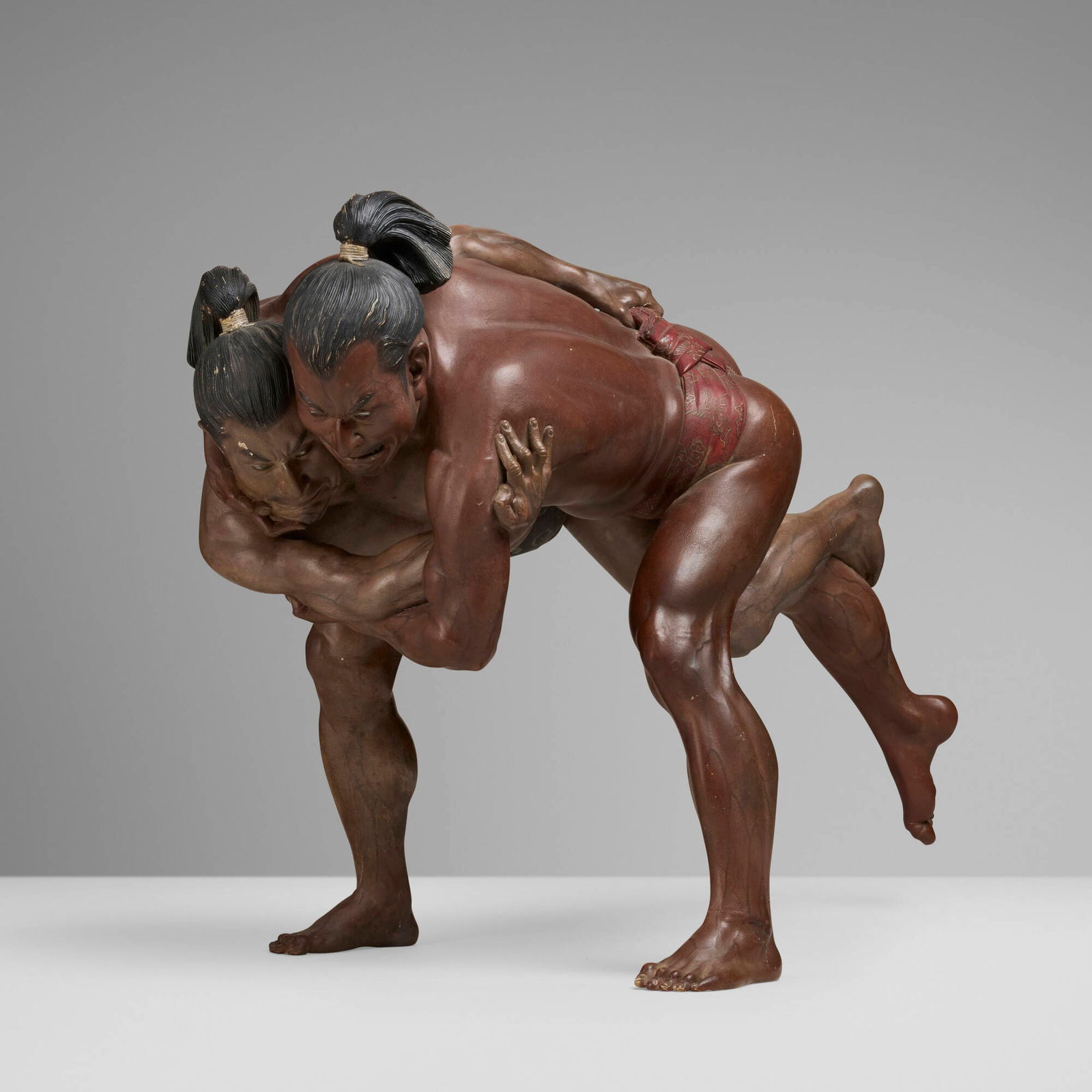 Japanese, Okimono of Rikishi (Sumo Wrestlers) (1 of 5)