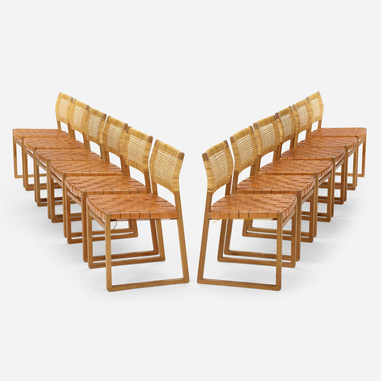 Borge Mogensen, Chairs model BM61, set of twelve (1 of 5)