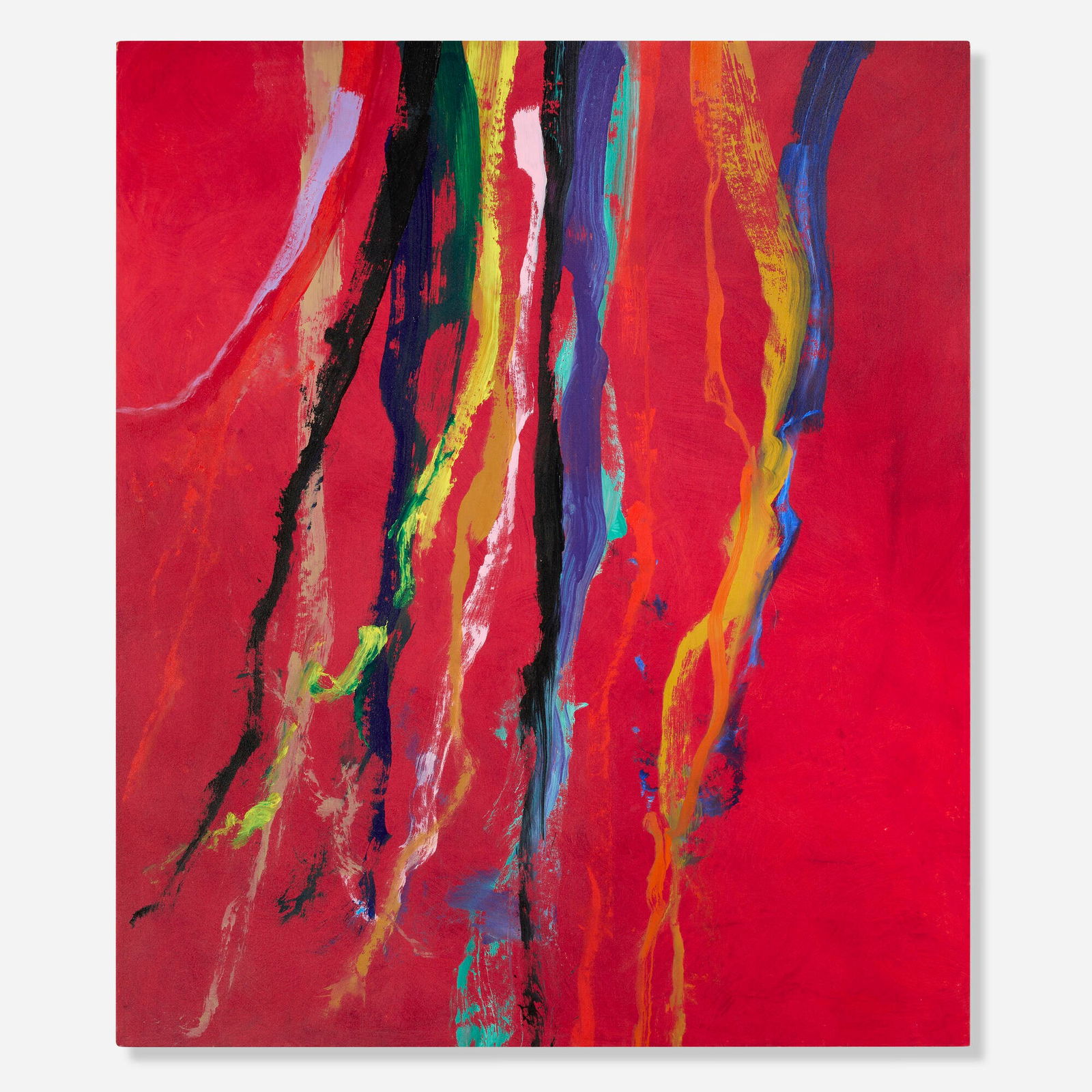 Cleve Gray, Fanfare #5: Cleve Gray Fanfare #5 2002acrylic on canvas 70 h x 60 w in (178 x 152 cm) Signed, titled and dated to verso 'Gray Fanfare #5 2002'. Provenance: Berry-Hill Gallery, New