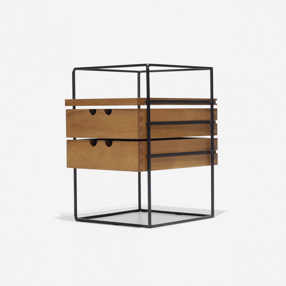 Paul McCobb Planner Group desk organizer: Paul McCobb Planner Group desk organizer Winchendon USA, 1949 birch, enameled steel 10.5 w x 13.25 d x 16.5 h inches