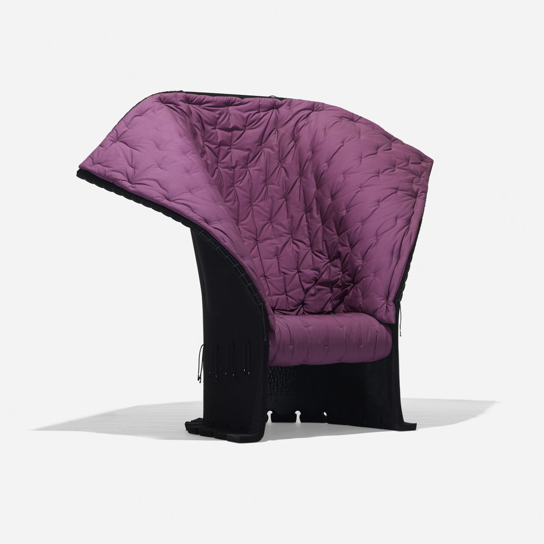 Gaetano Pesce Feltri chair: Gaetano Pesce Feltri chair Cassina Italy, 1987 felt, upholstery, rope 60 w x 28 d x 50 h inches Literature: Gaetano Pesce, Vanlaethem, pg. 11 Gaetano Pesce: Cinq Techniques Pour le Verre, Musees de Ma