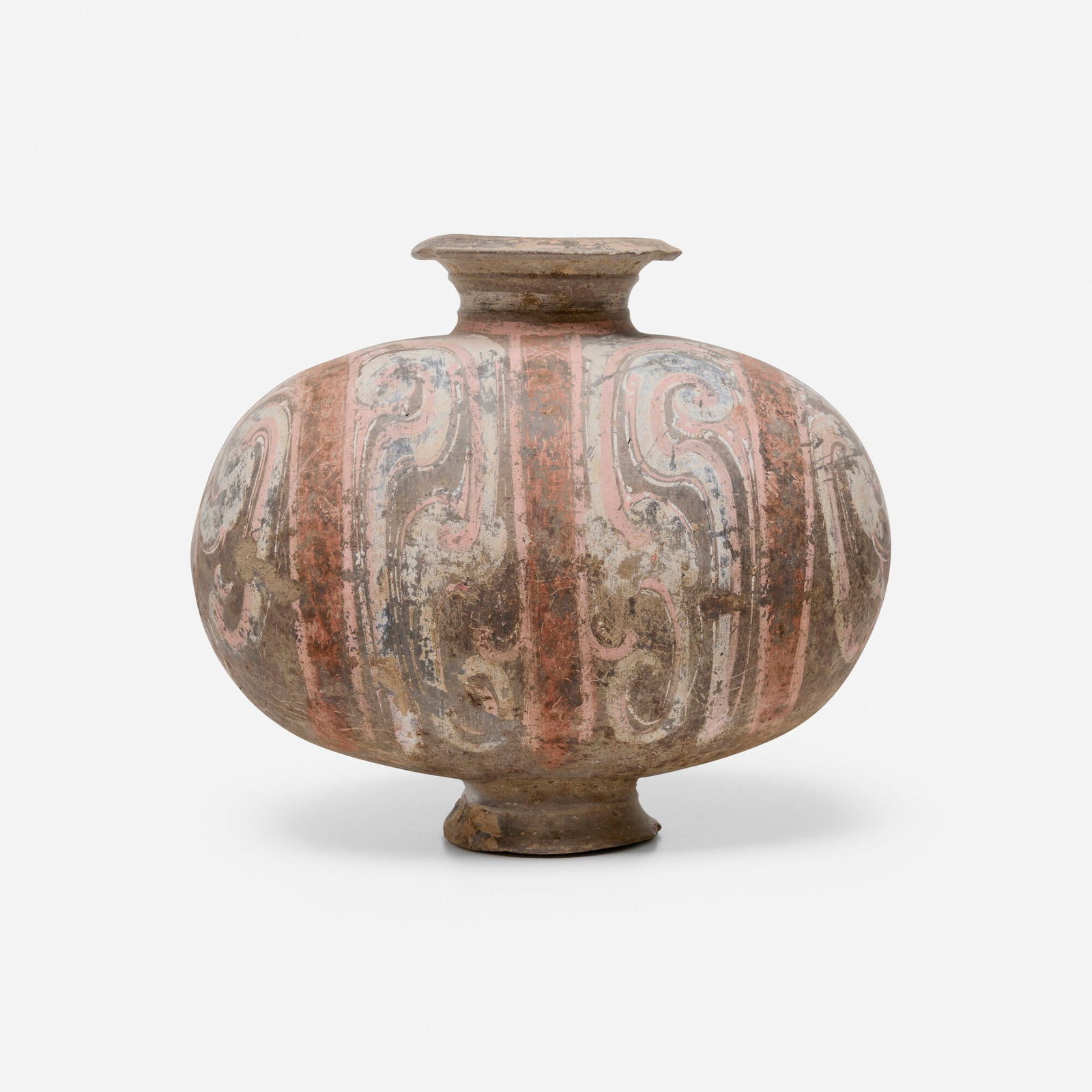 Chinese, Grave vessel: Chinese Grave vessel Han Dynasty or laterearthenware with pigment 12 h x 13.5 w x 8 d in (30 x 34 x 20 cm) Provenance: Collection of Bertrand Goldberg | Thence by descent, Col