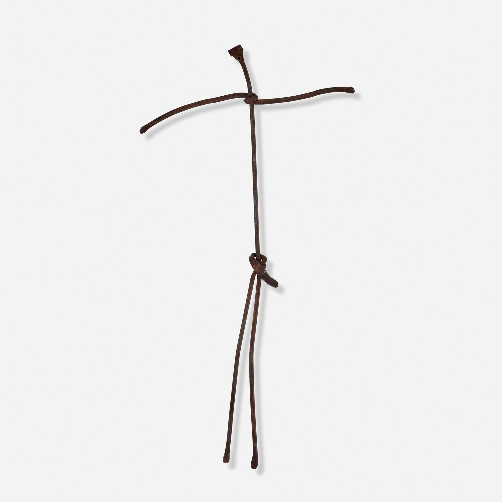 Haitian, Figural sculpture: Haitian Figural sculpture 20th century iron 41.5 h x 22 w x 4 d in (105 x 56 x 10 cm) Provenance: Collection of Lisa Goldberg, New York This work will ship